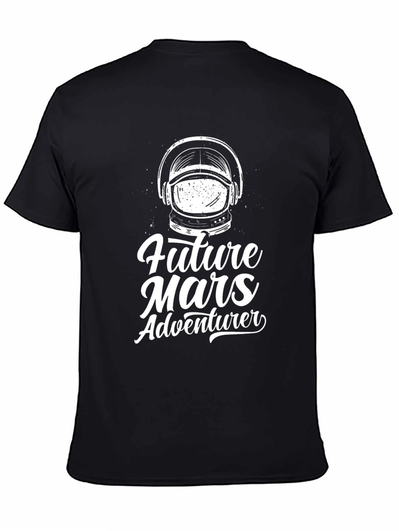 Future Mars Adventurer Black Graphic T-Shirt