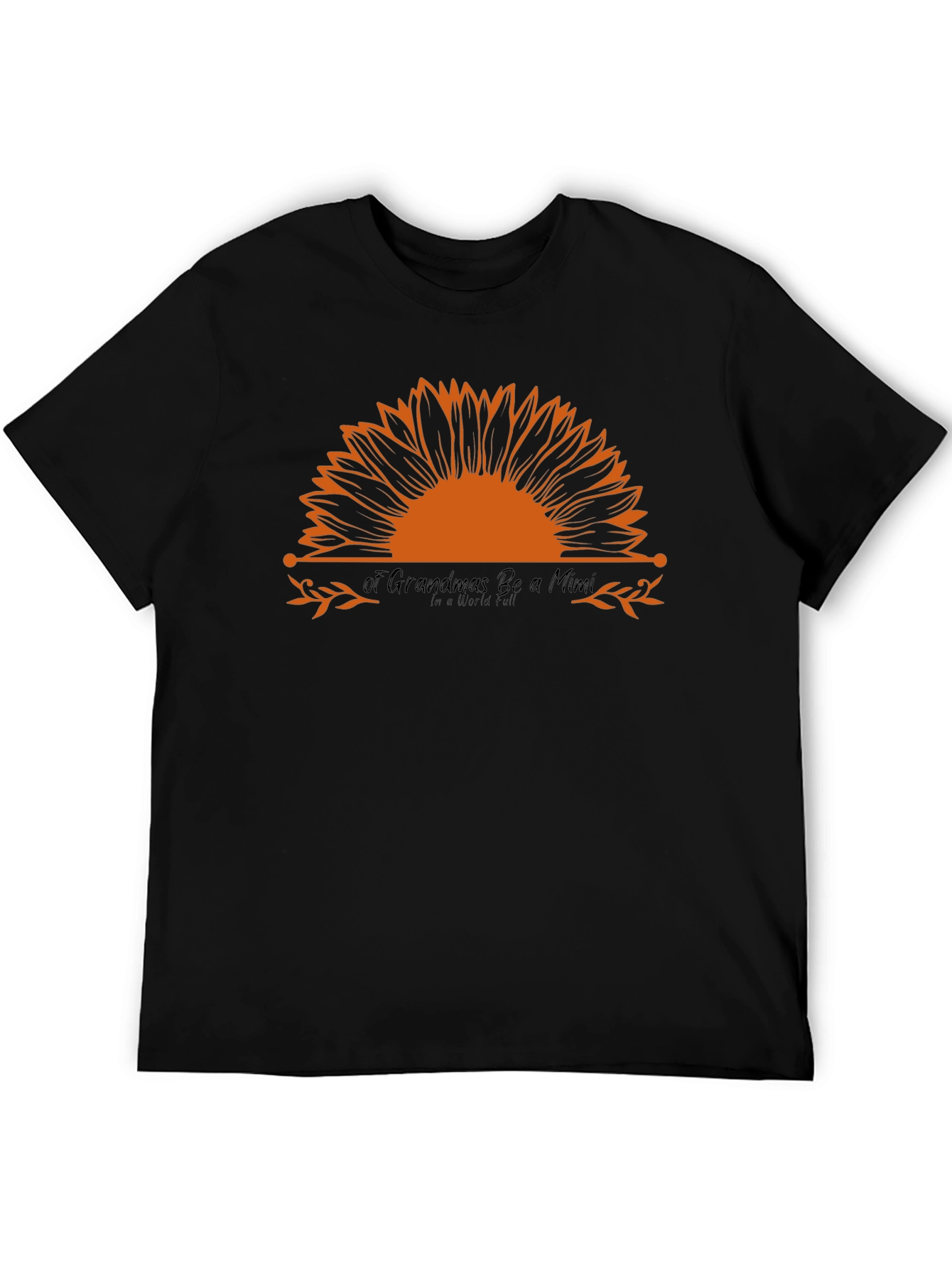 Sunflower Mimi Graphic Tee - Soft Black Cotton