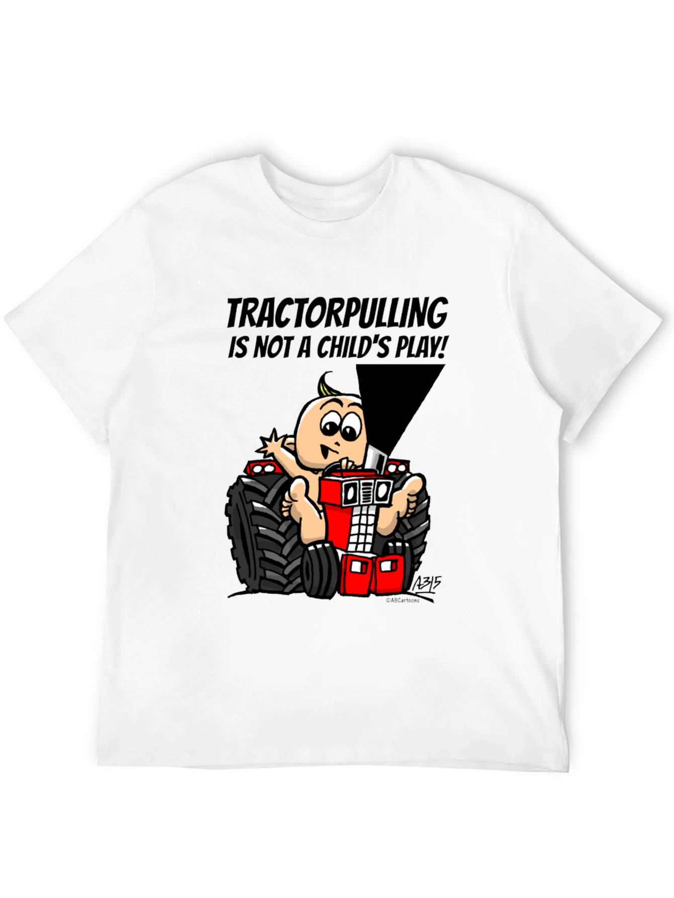 Tractor Pulling Baby Graphic T-Shirt