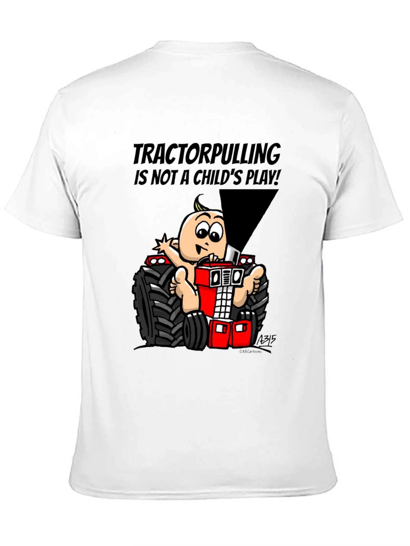 Tractor Pulling Baby Graphic T-Shirt