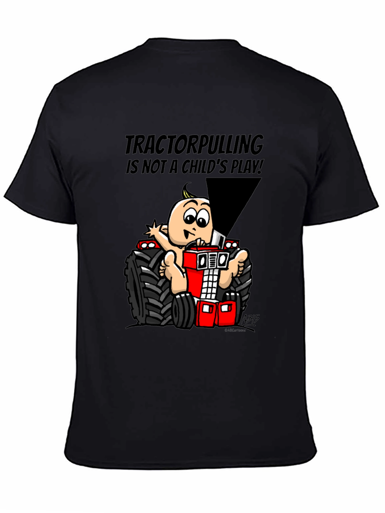 Tractor Pulling Baby Graphic T-Shirt