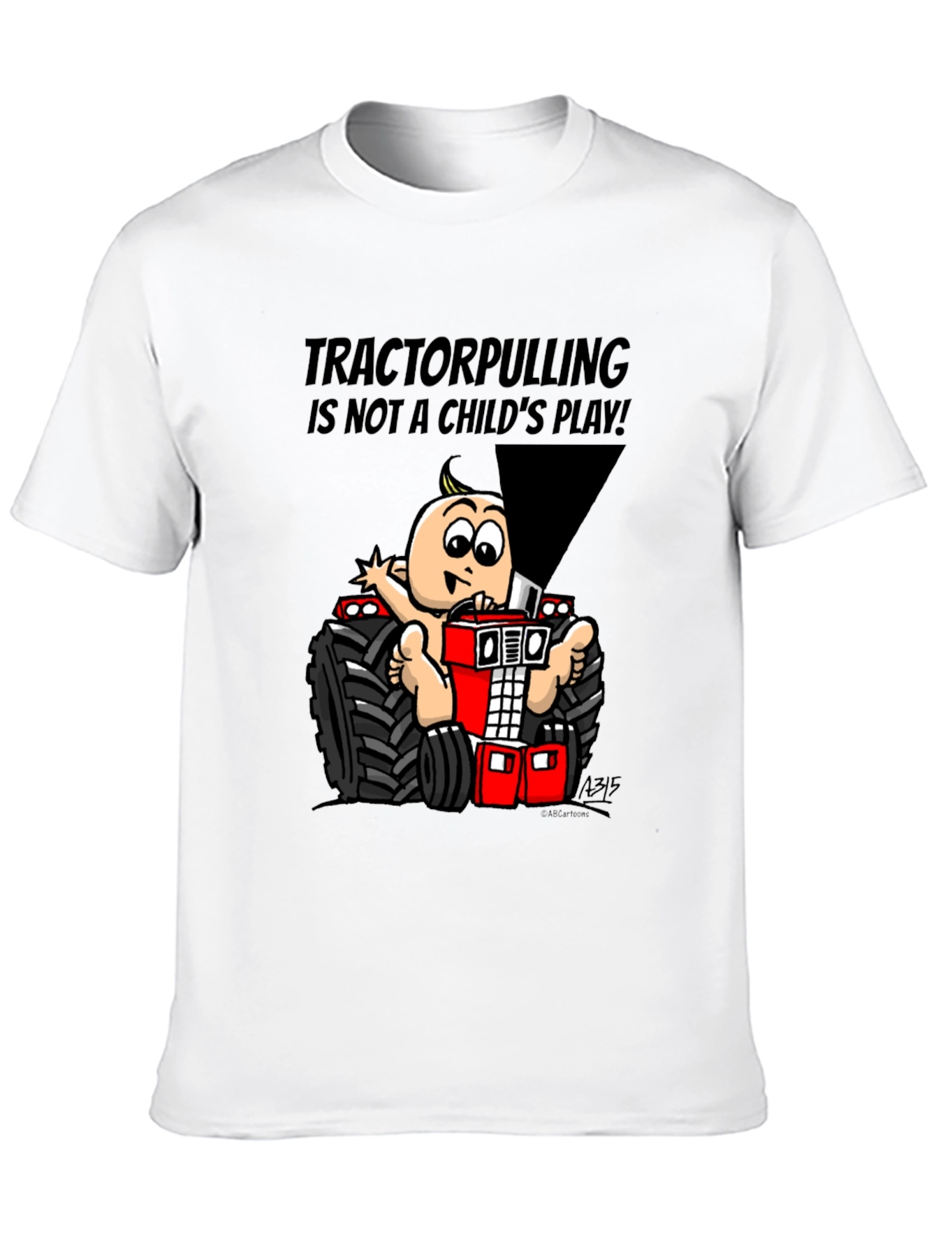 Tractor Pulling Baby Graphic T-Shirt