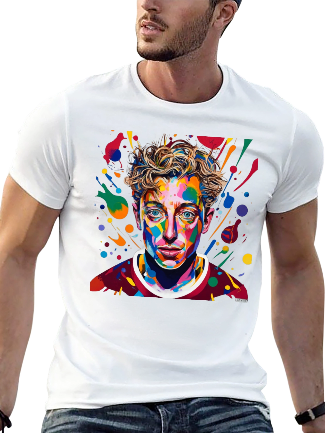 Abstract Art Portrait Graphic T-Shirt
