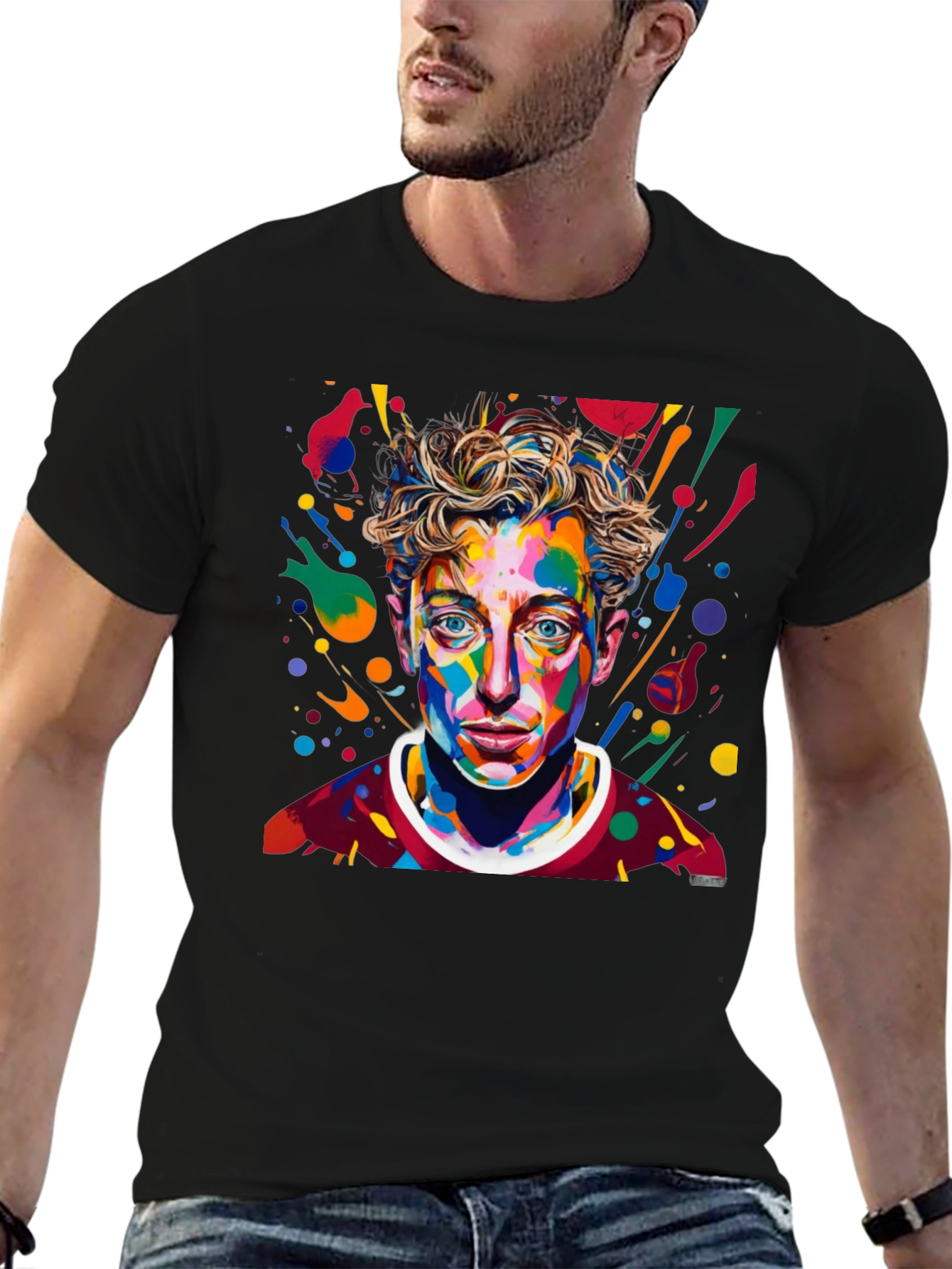 Abstract Art Portrait Graphic T-Shirt