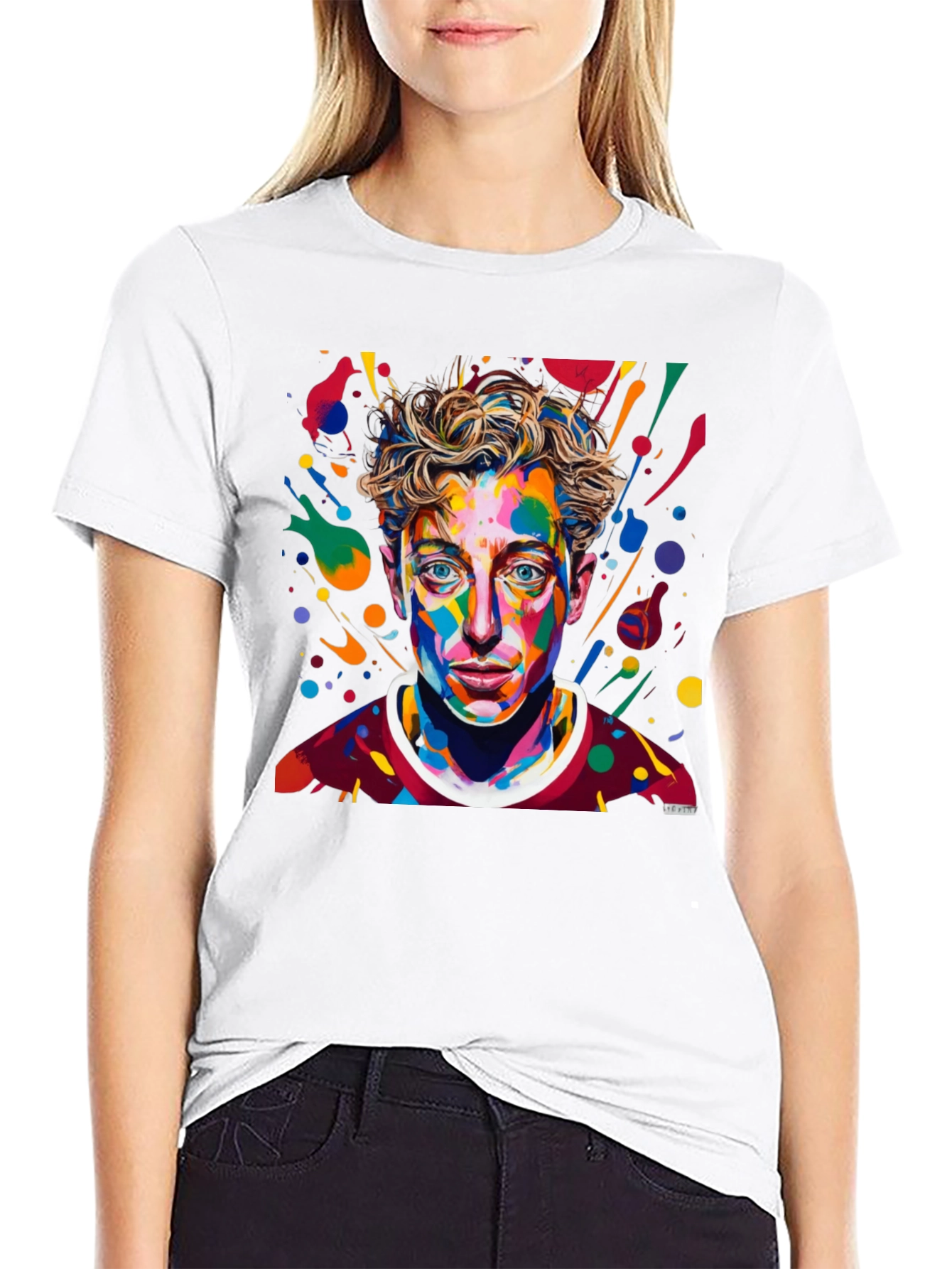 Abstract Art Portrait Graphic T-Shirt