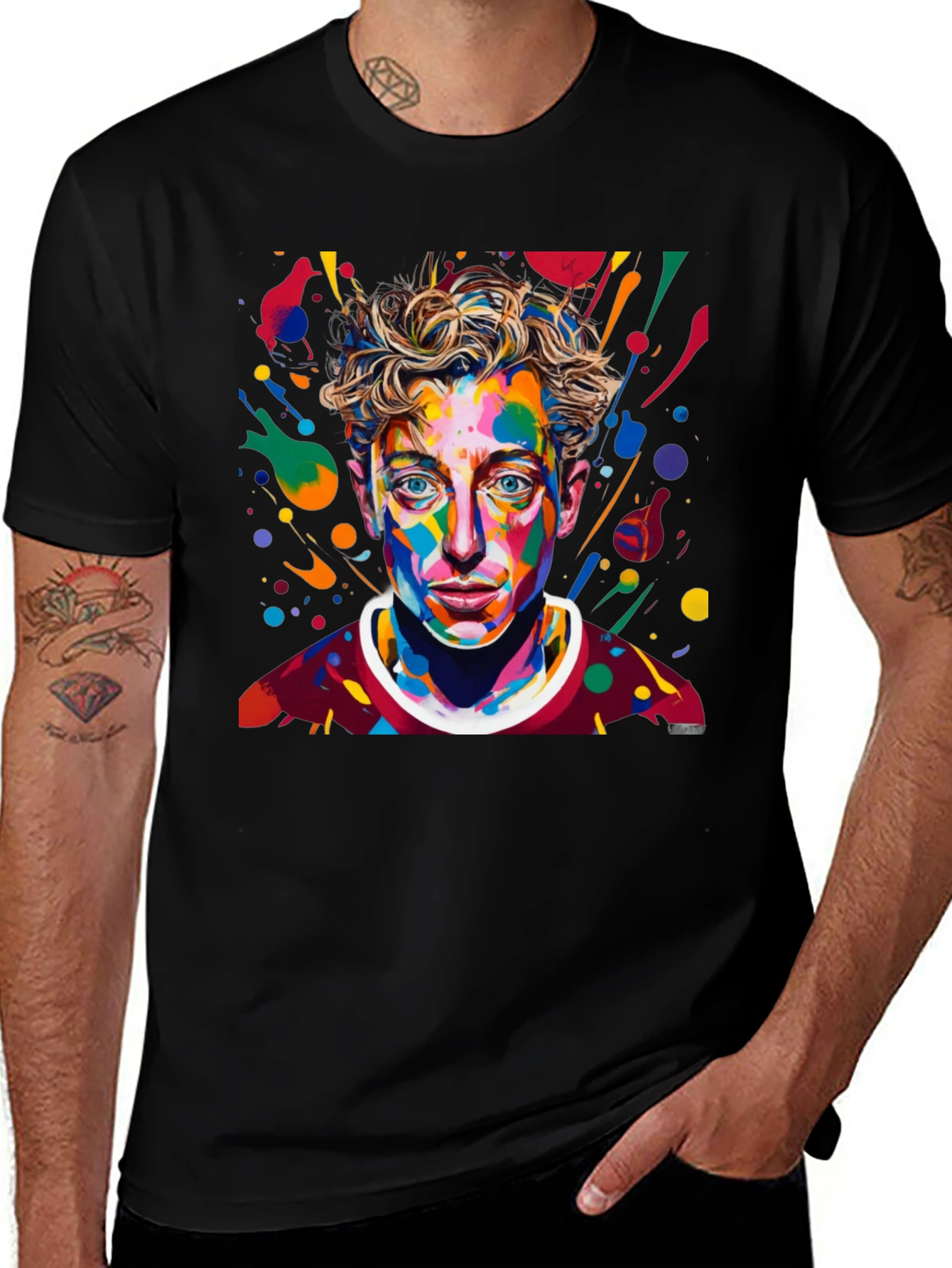 Abstract Art Portrait Graphic T-Shirt