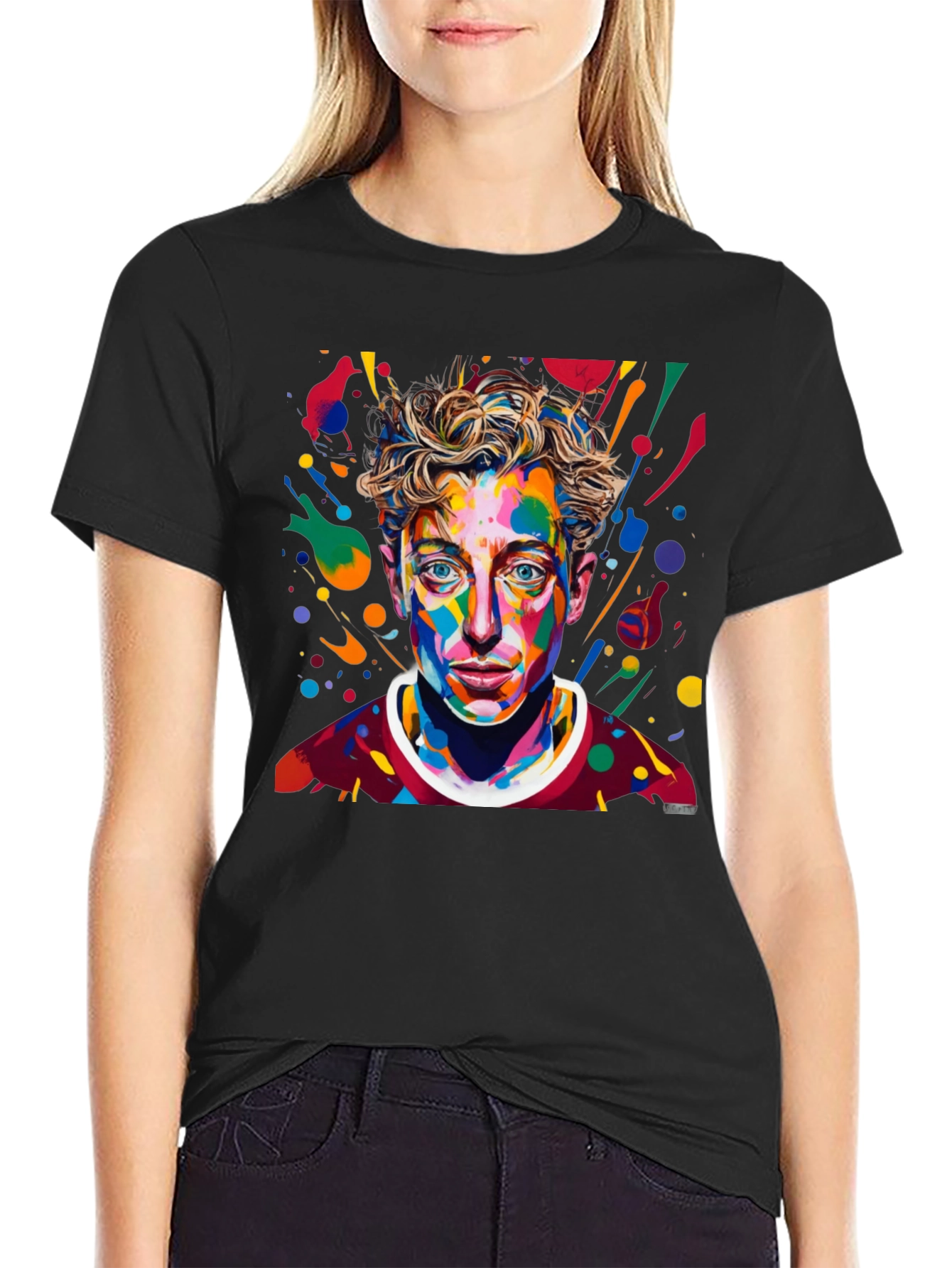 Abstract Art Portrait Graphic T-Shirt