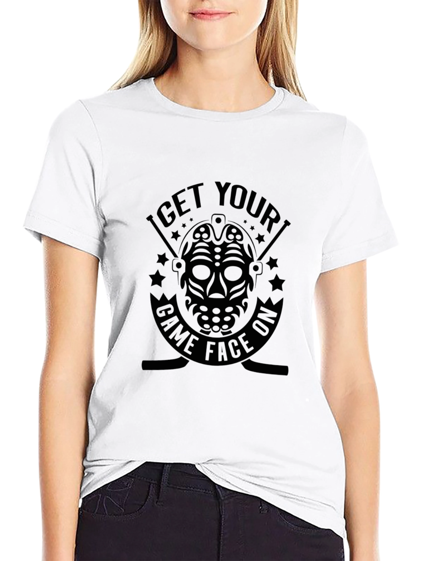 Get Your Game Face On Hockey T-Shirt