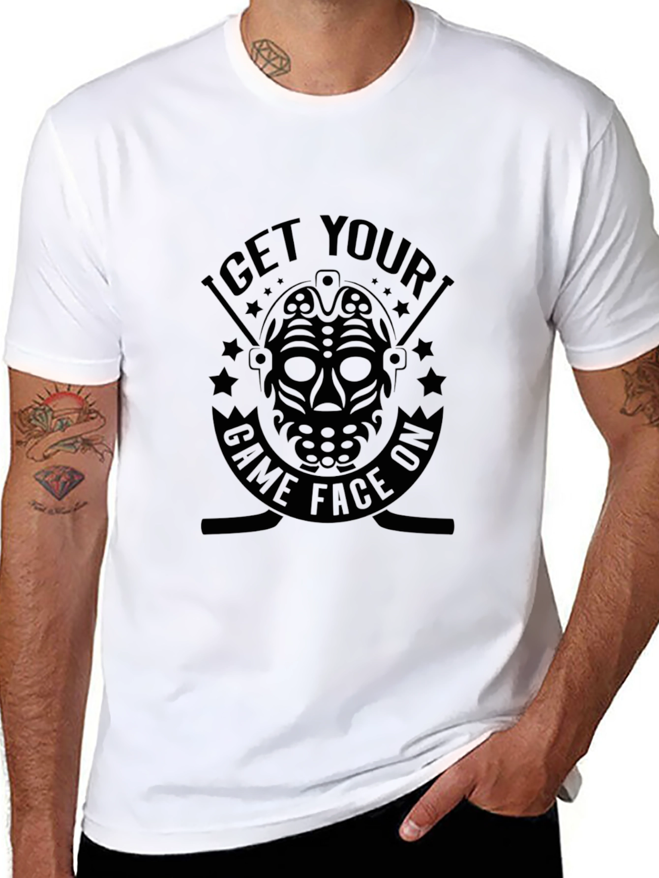 Get Your Game Face On Hockey T-Shirt