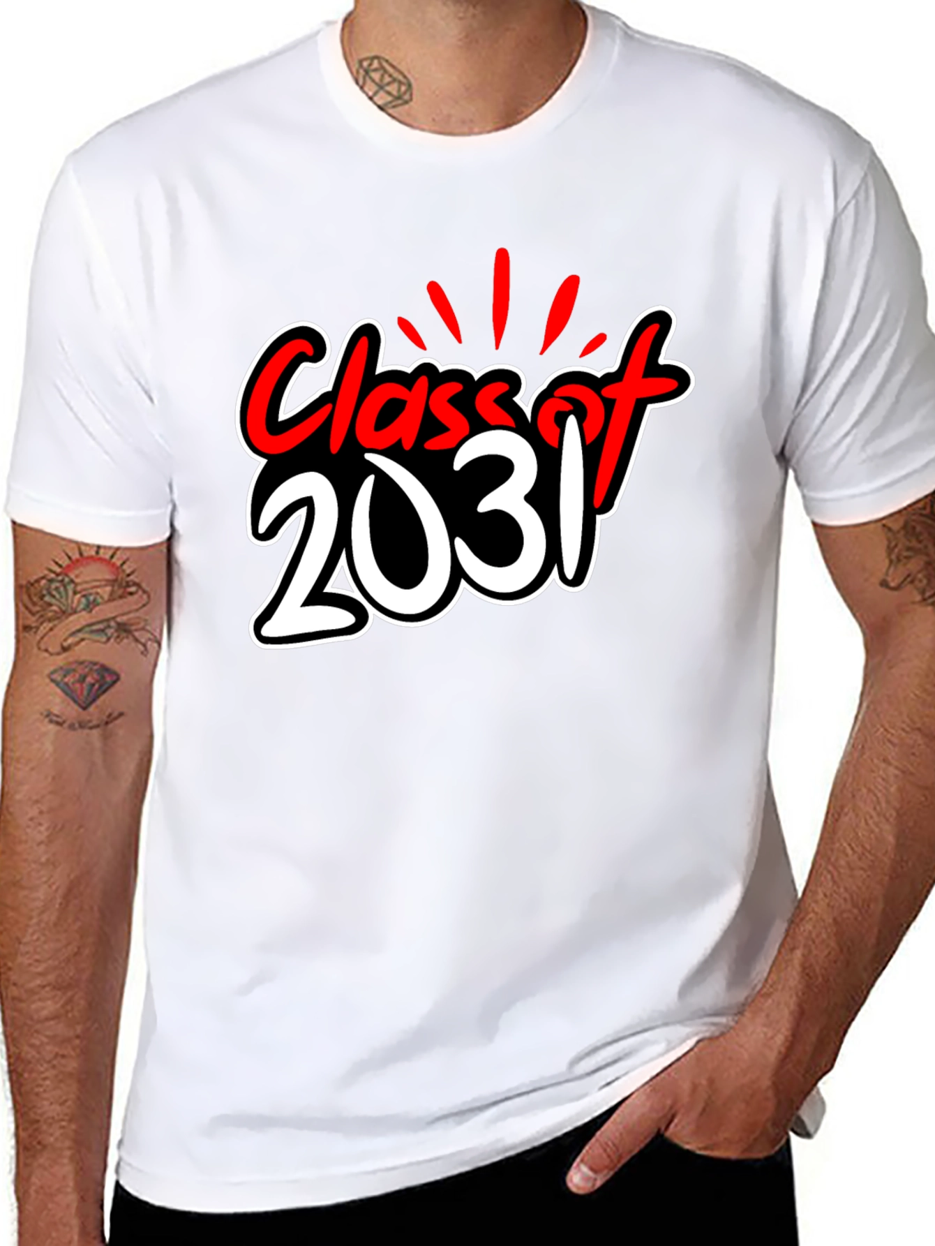 Class of 2031 Graphic Tee - Graduation Year T-Shirt