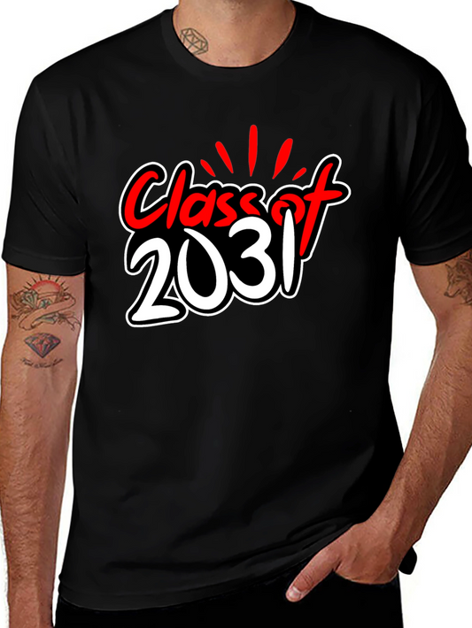 Class of 2031 Graphic Tee - Graduation Year T-Shirt