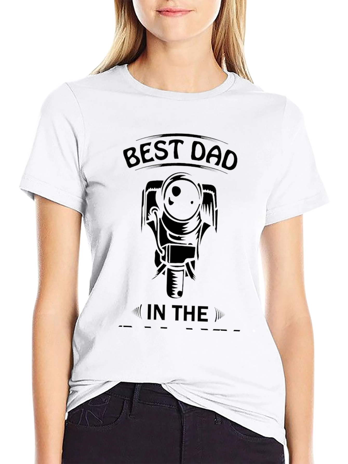 Best Dad Camera Graphic Tee - Black