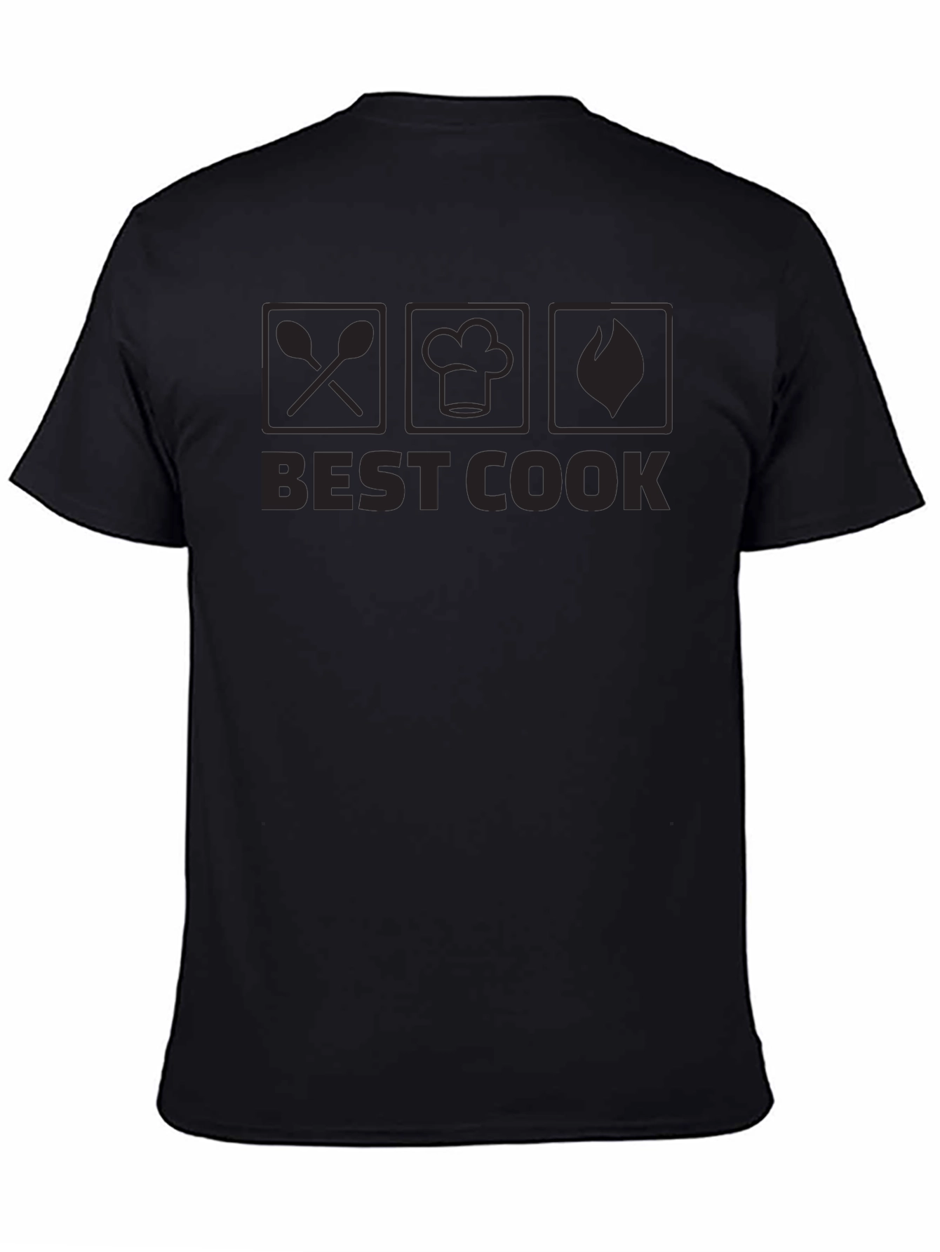 Best Cook Graphic T-Shirt Black Cotton Tee