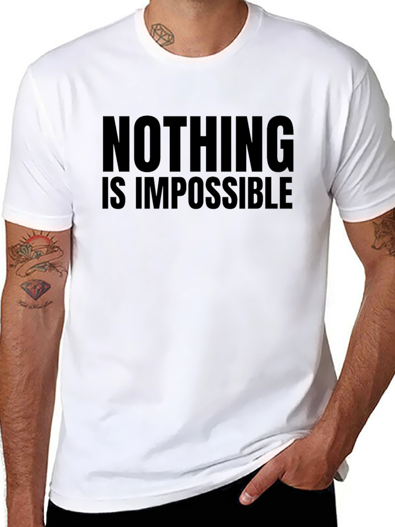 Nothing Is Impossible Black T-Shirt