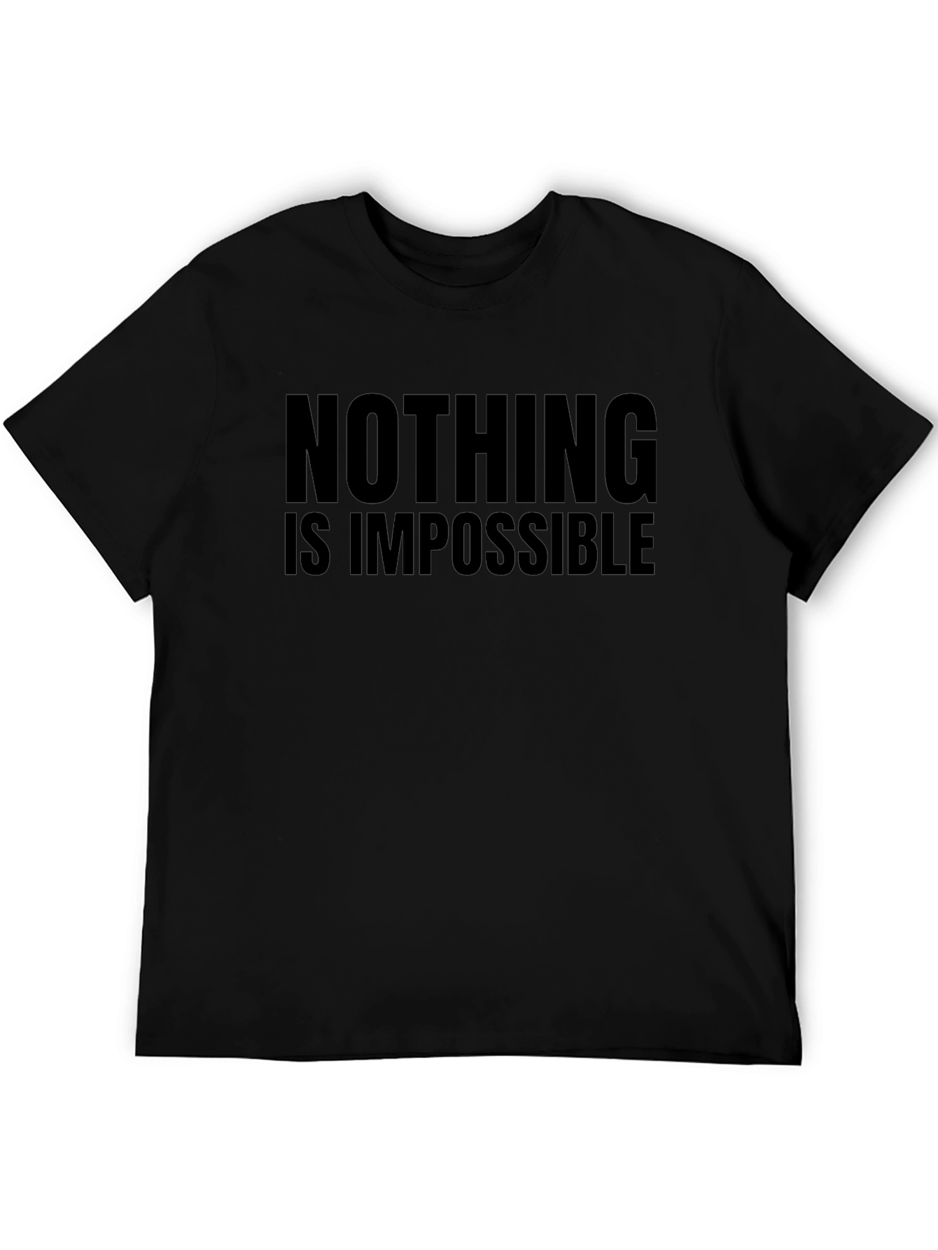 Nothing Is Impossible Black T-Shirt