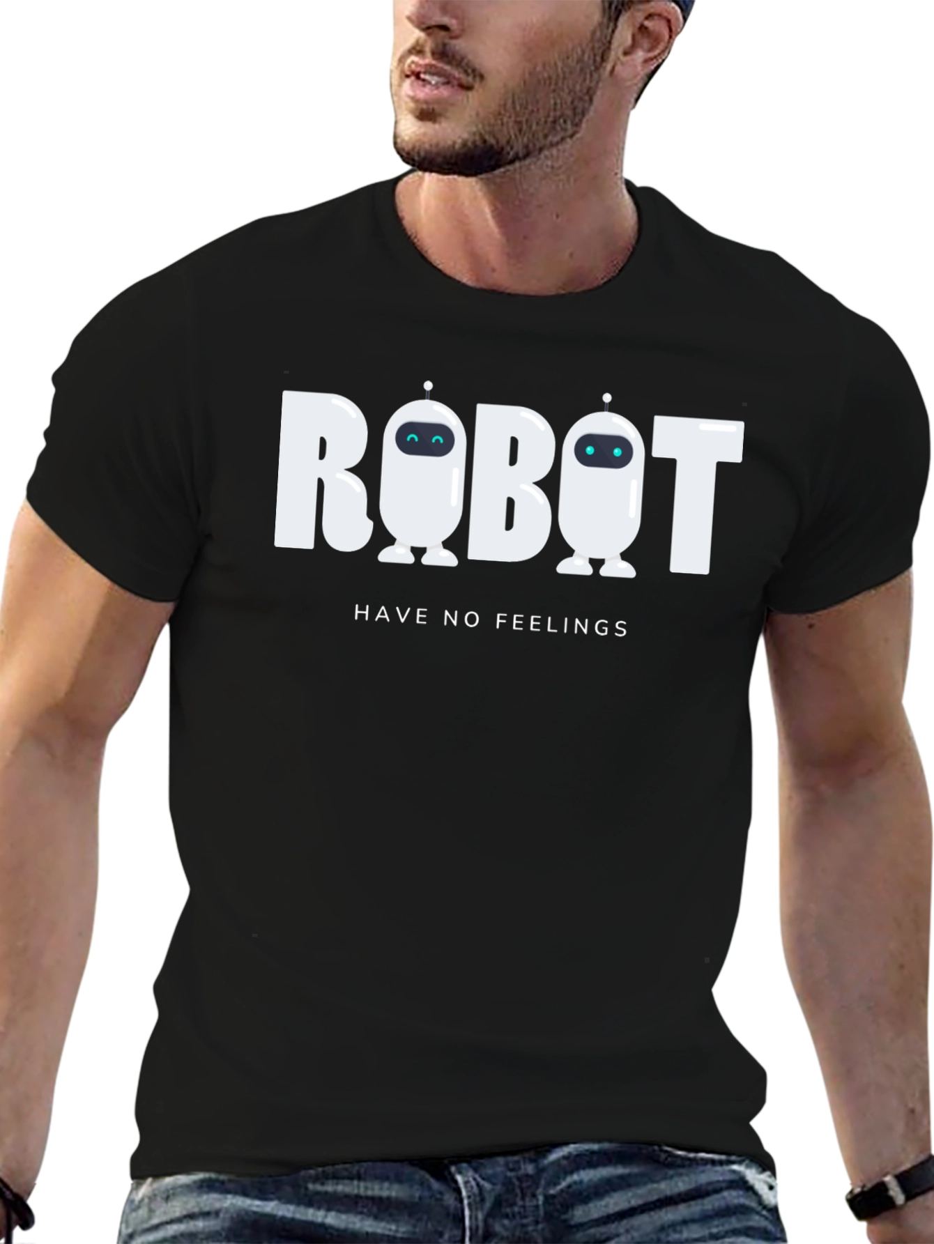 Robot Have No Feelings Graphic Tee