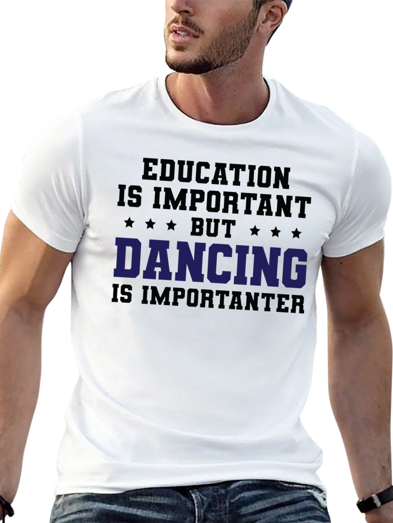 Funny Dancing T-Shirt - Education is Important Tee