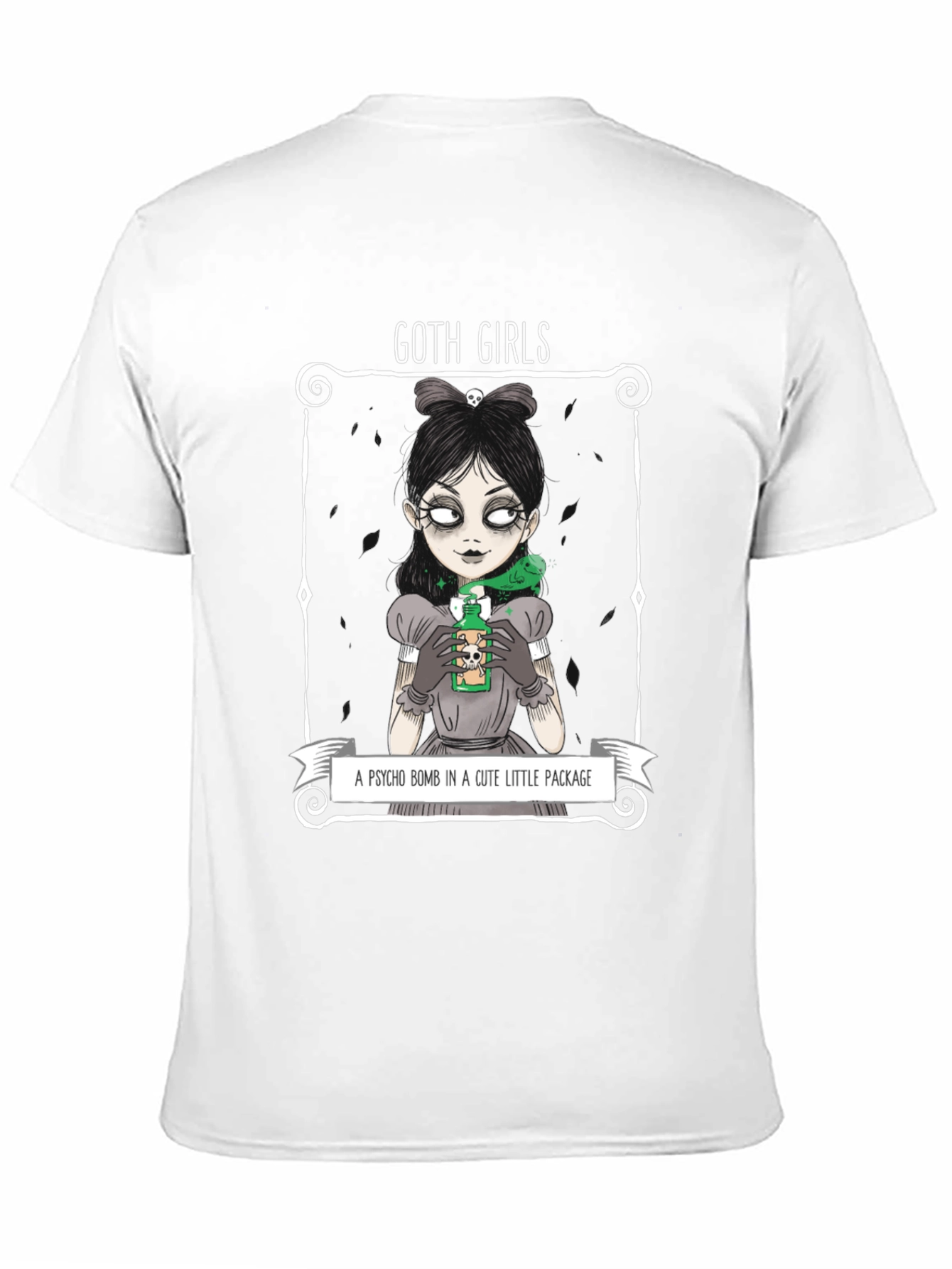 Goth Girls Psycho Bomb Graphic T-Shirt