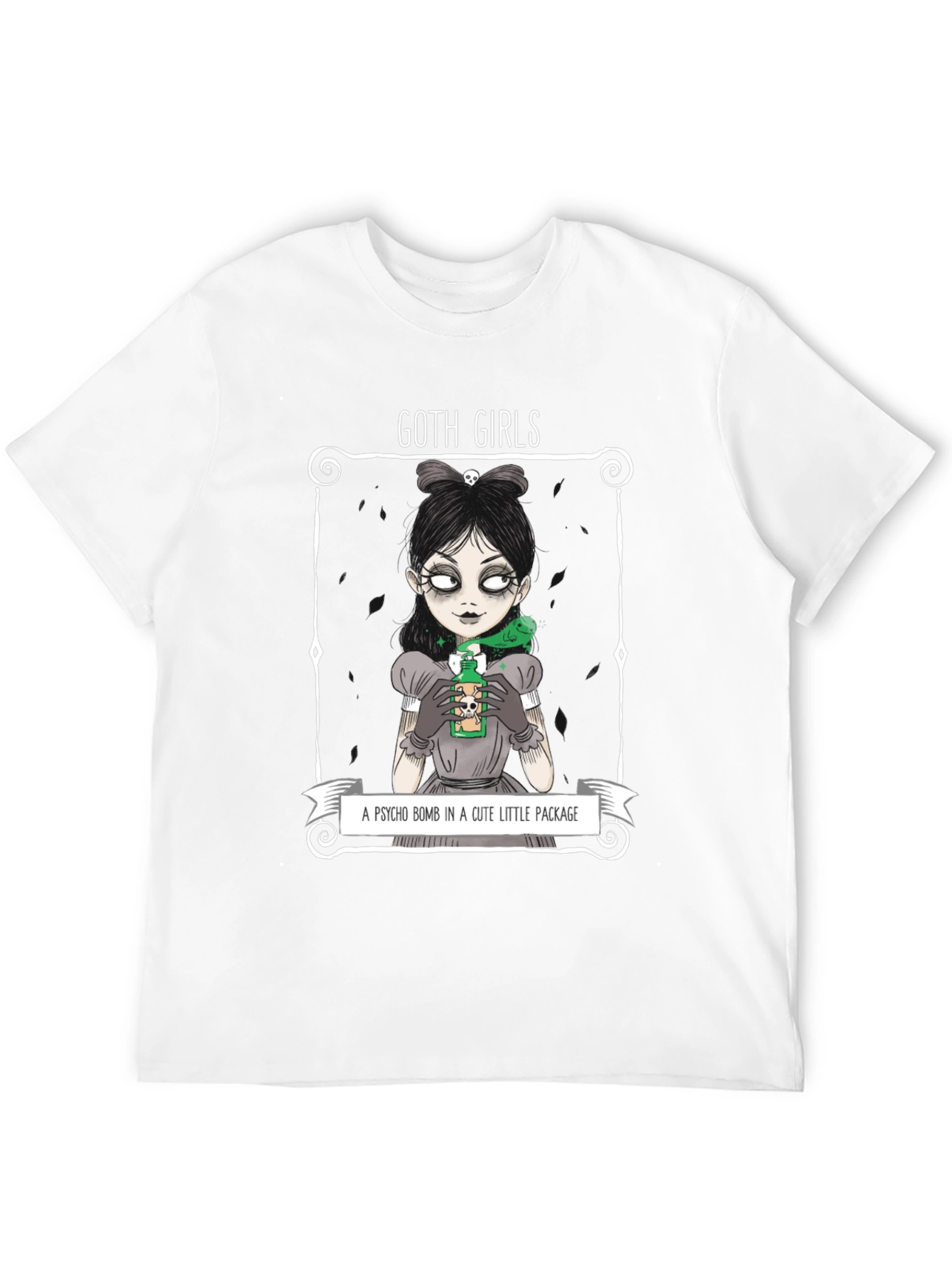 Goth Girls Psycho Bomb Graphic T-Shirt