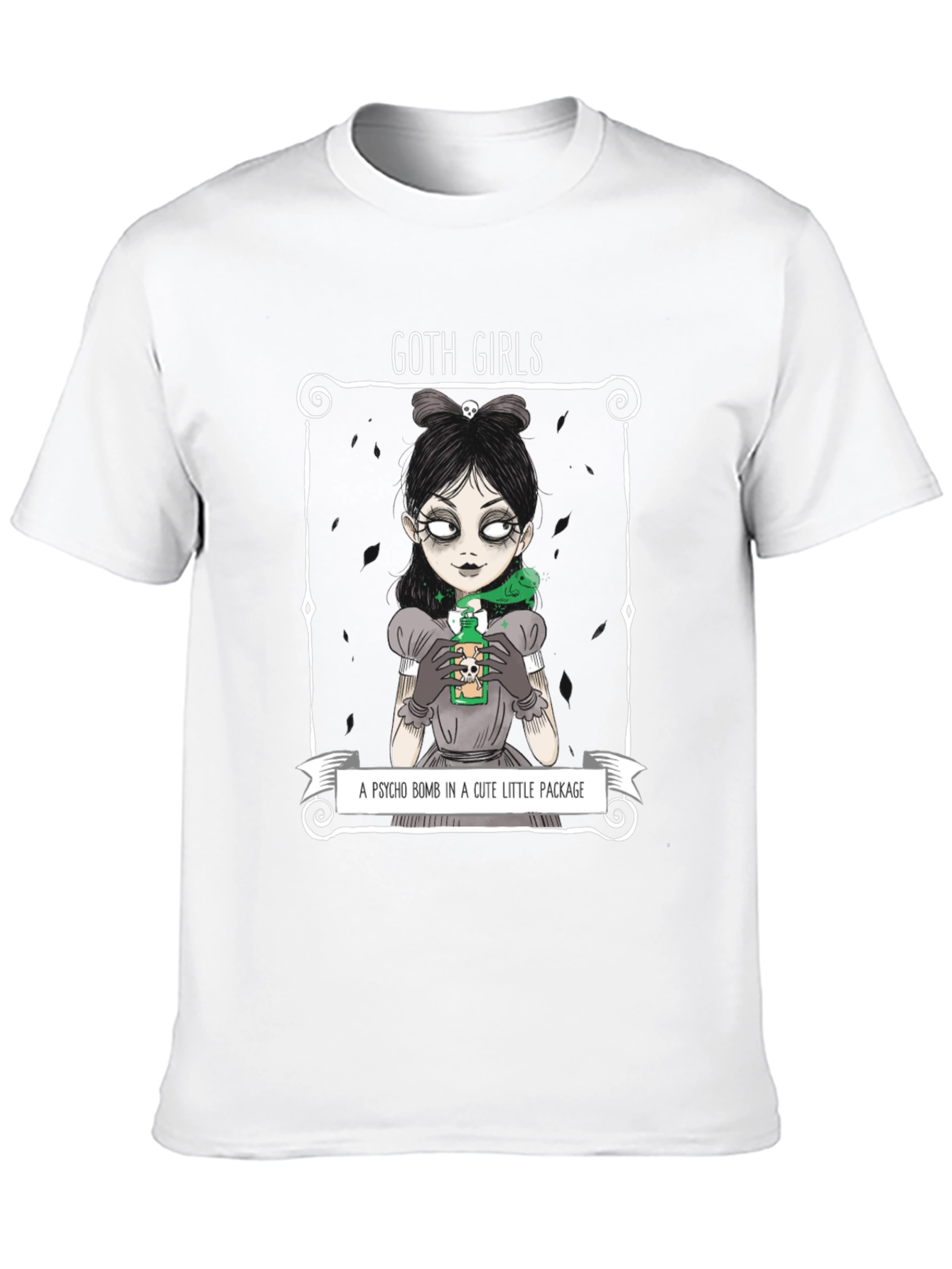 Goth Girls Psycho Bomb Graphic T-Shirt