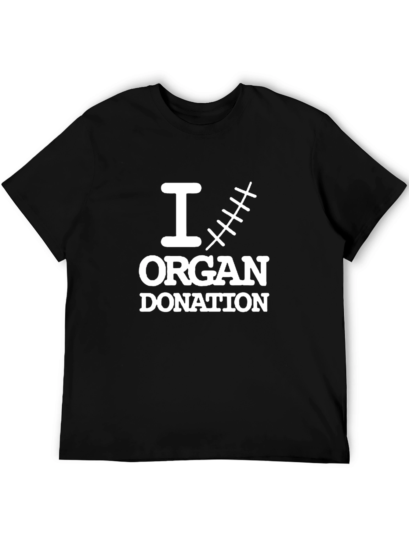 I Heart Organ Donation T-Shirt - Black