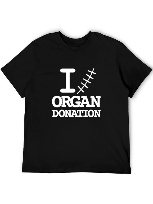 I Heart Organ Donation T-Shirt - Black