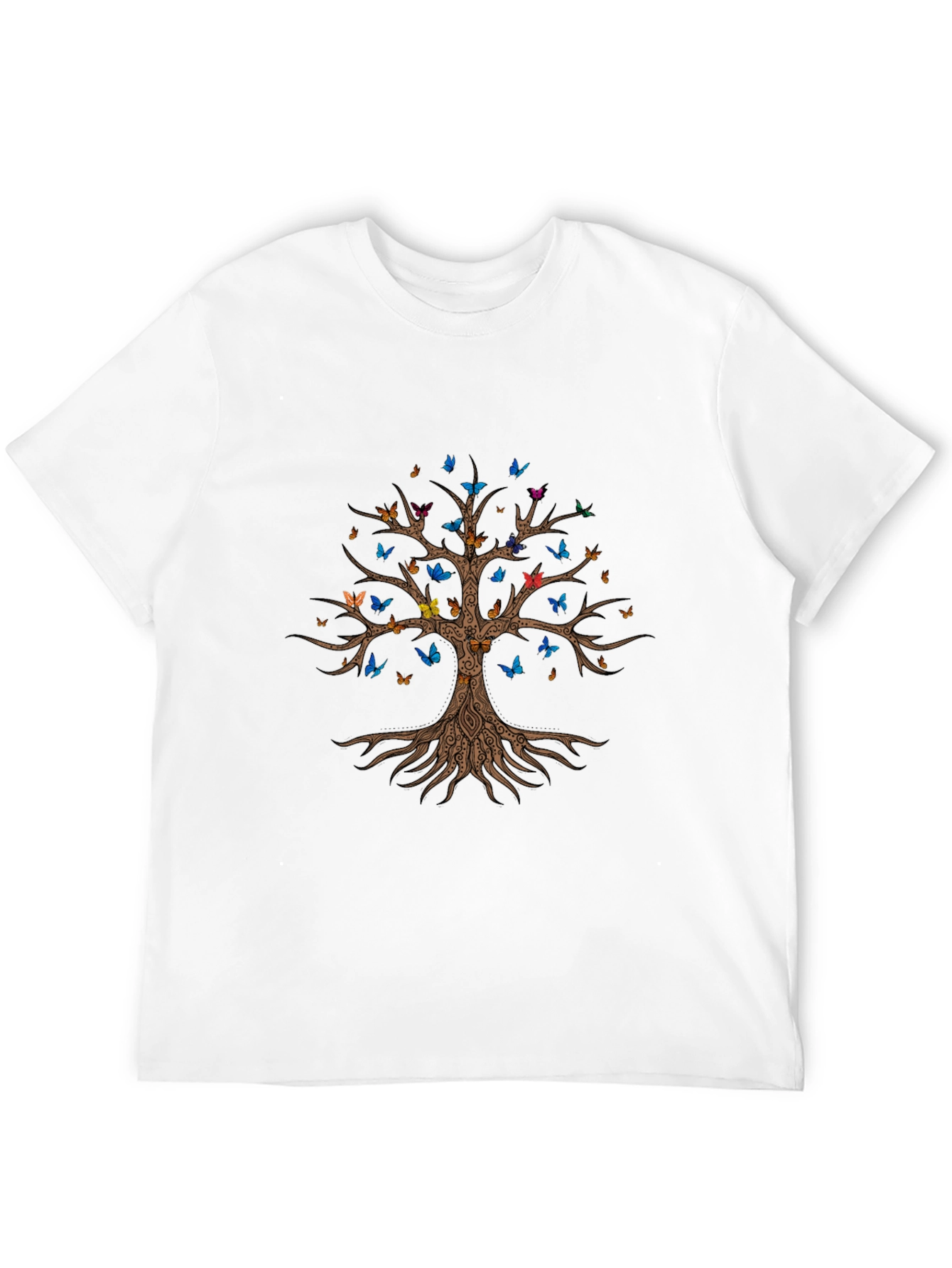 Butterfly Tree Black T-Shirt