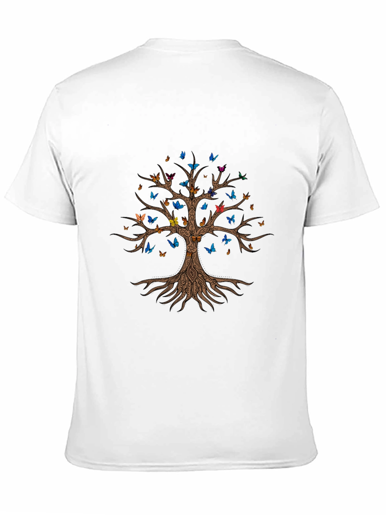 Butterfly Tree Black T-Shirt