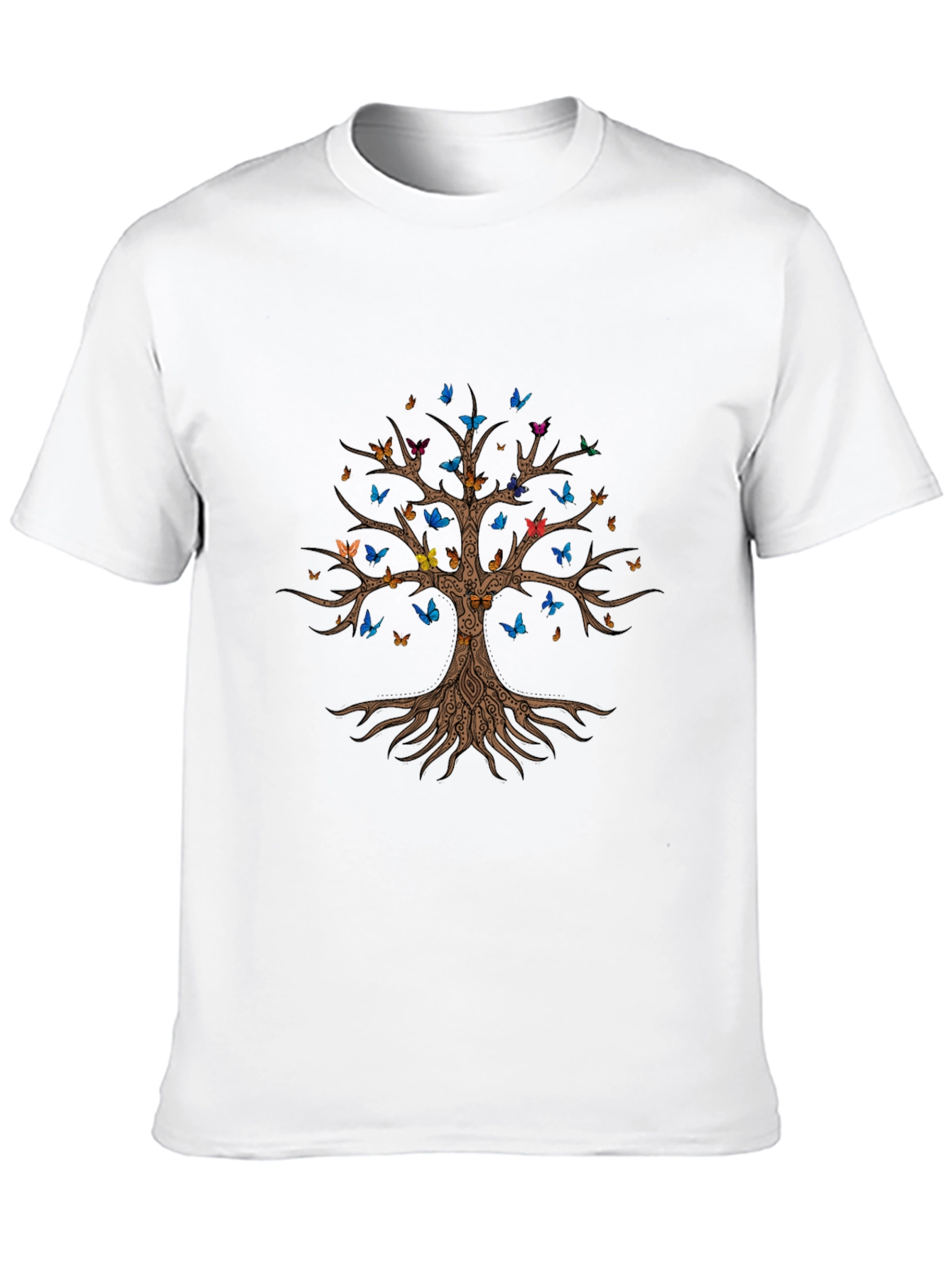Butterfly Tree Black T-Shirt