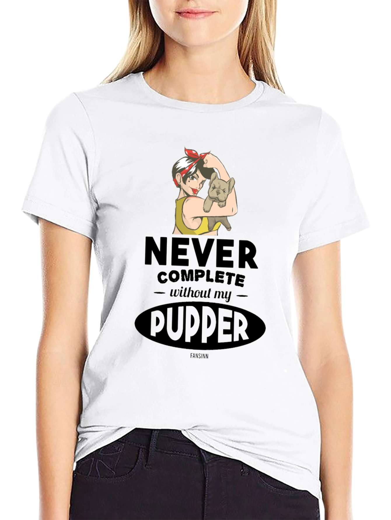 Never Complete Without My Pupper Graphic T-Shirt
