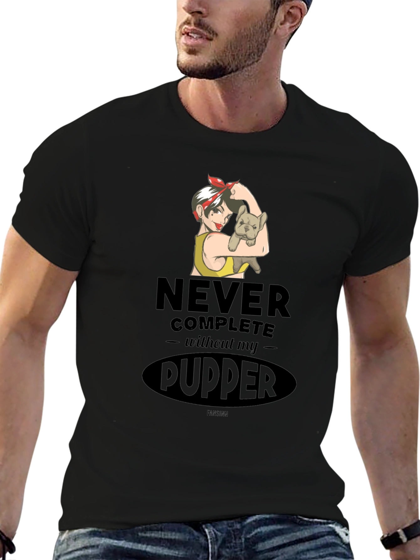 Never Complete Without My Pupper Graphic T-Shirt
