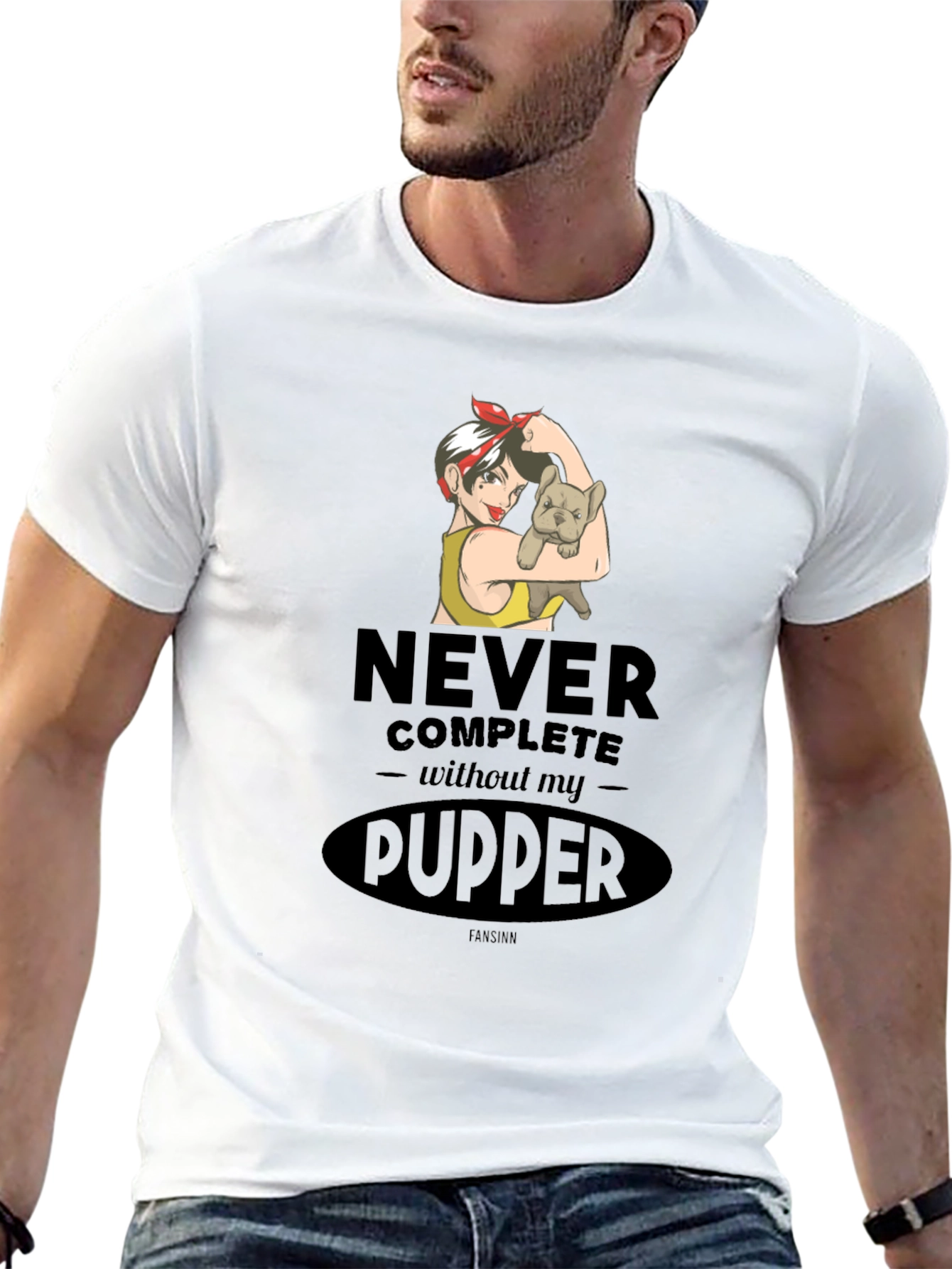 Never Complete Without My Pupper Graphic T-Shirt