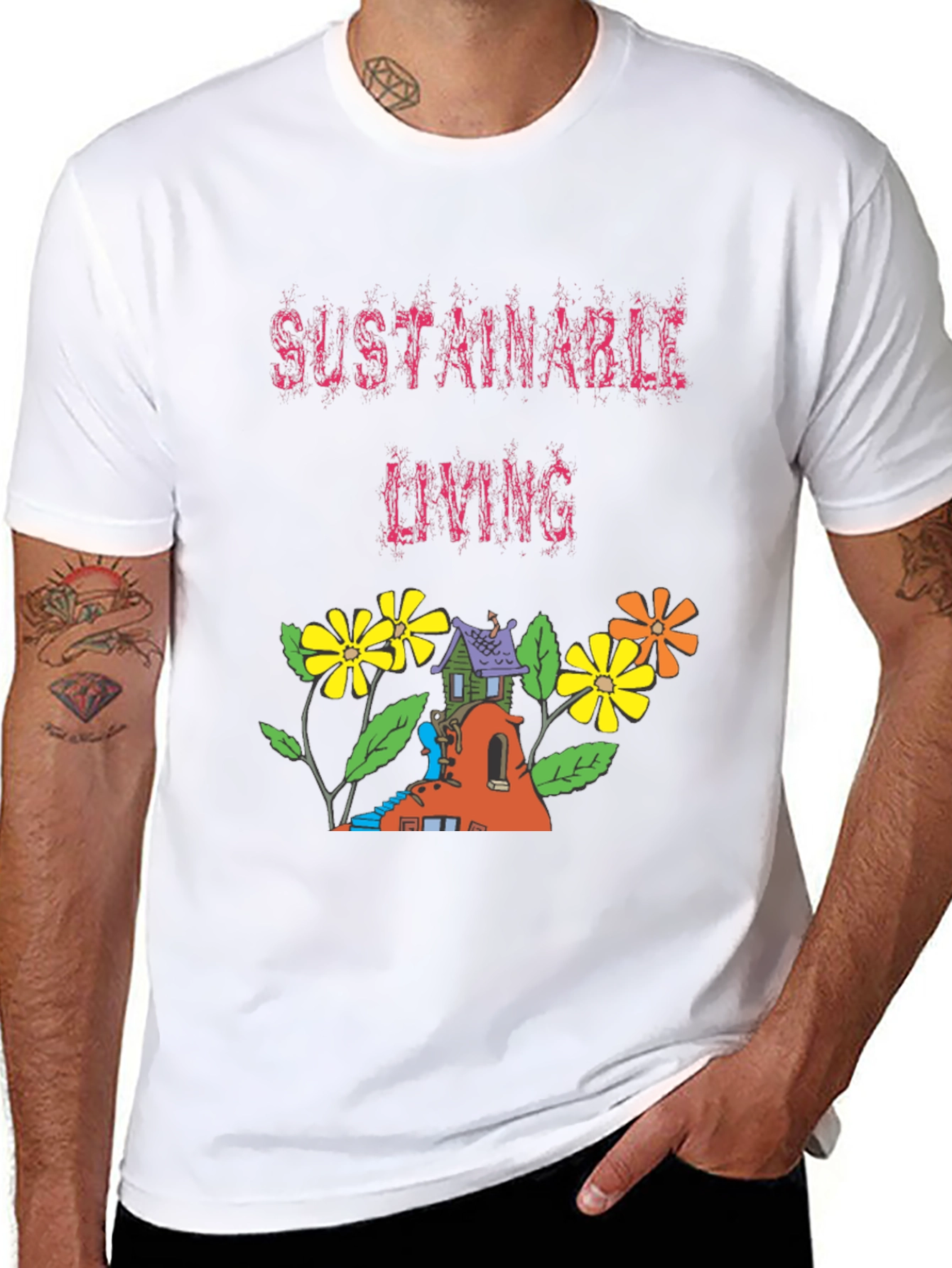 Sustainable Living Graphic Tee
