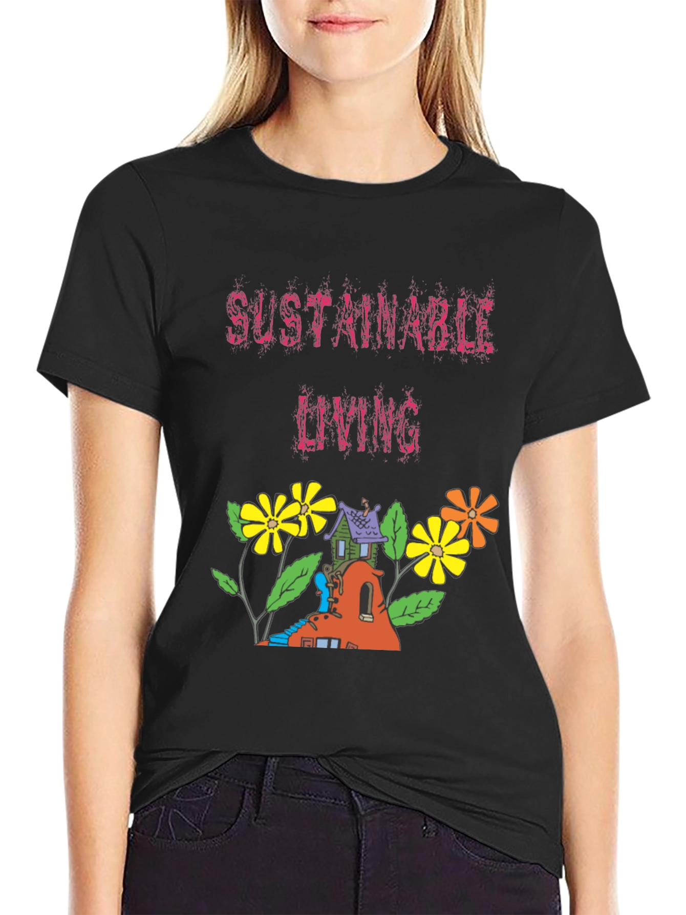 Sustainable Living Graphic Tee