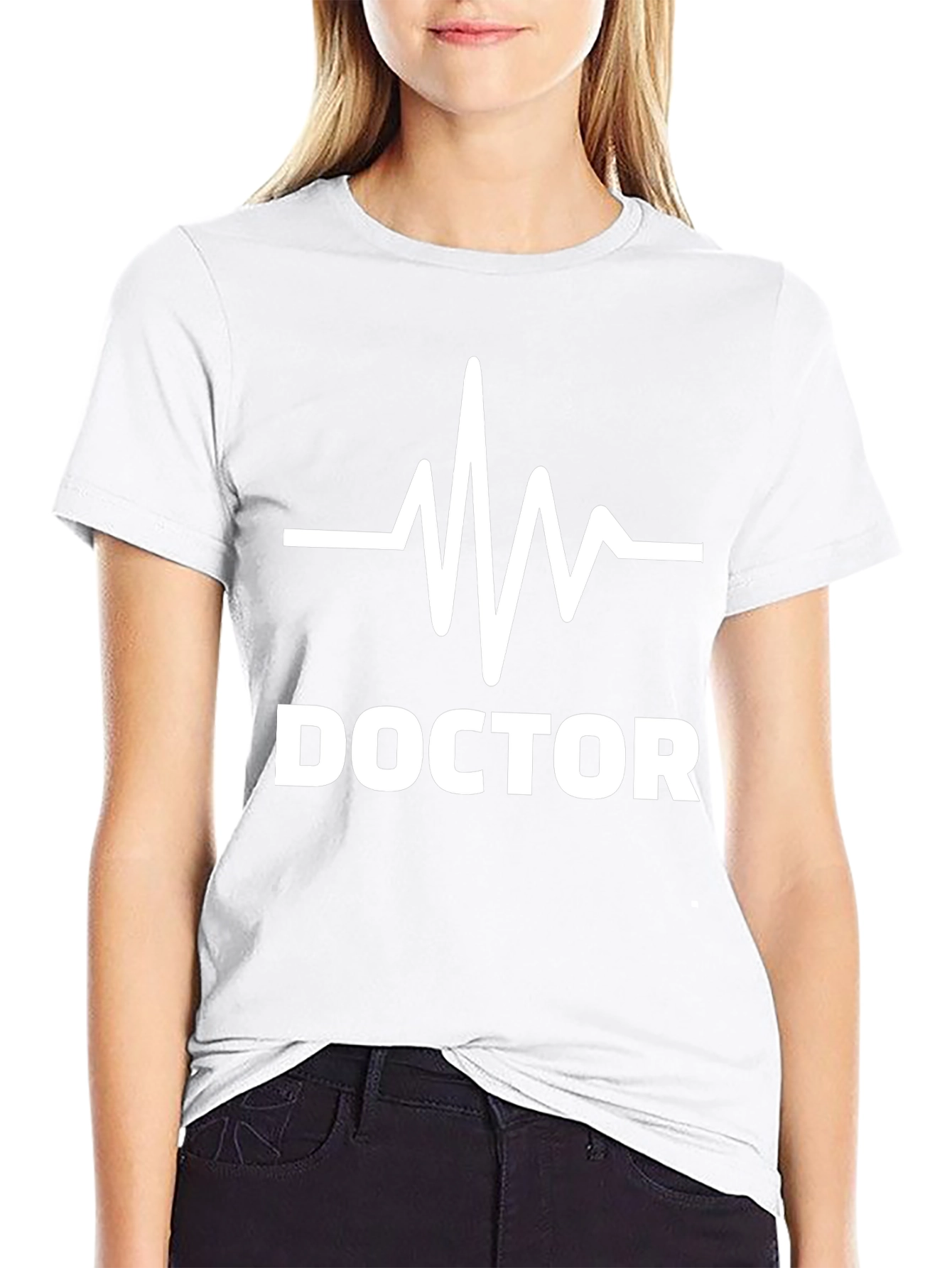 Doctor Heartbeat Graphic T-Shirt - Black