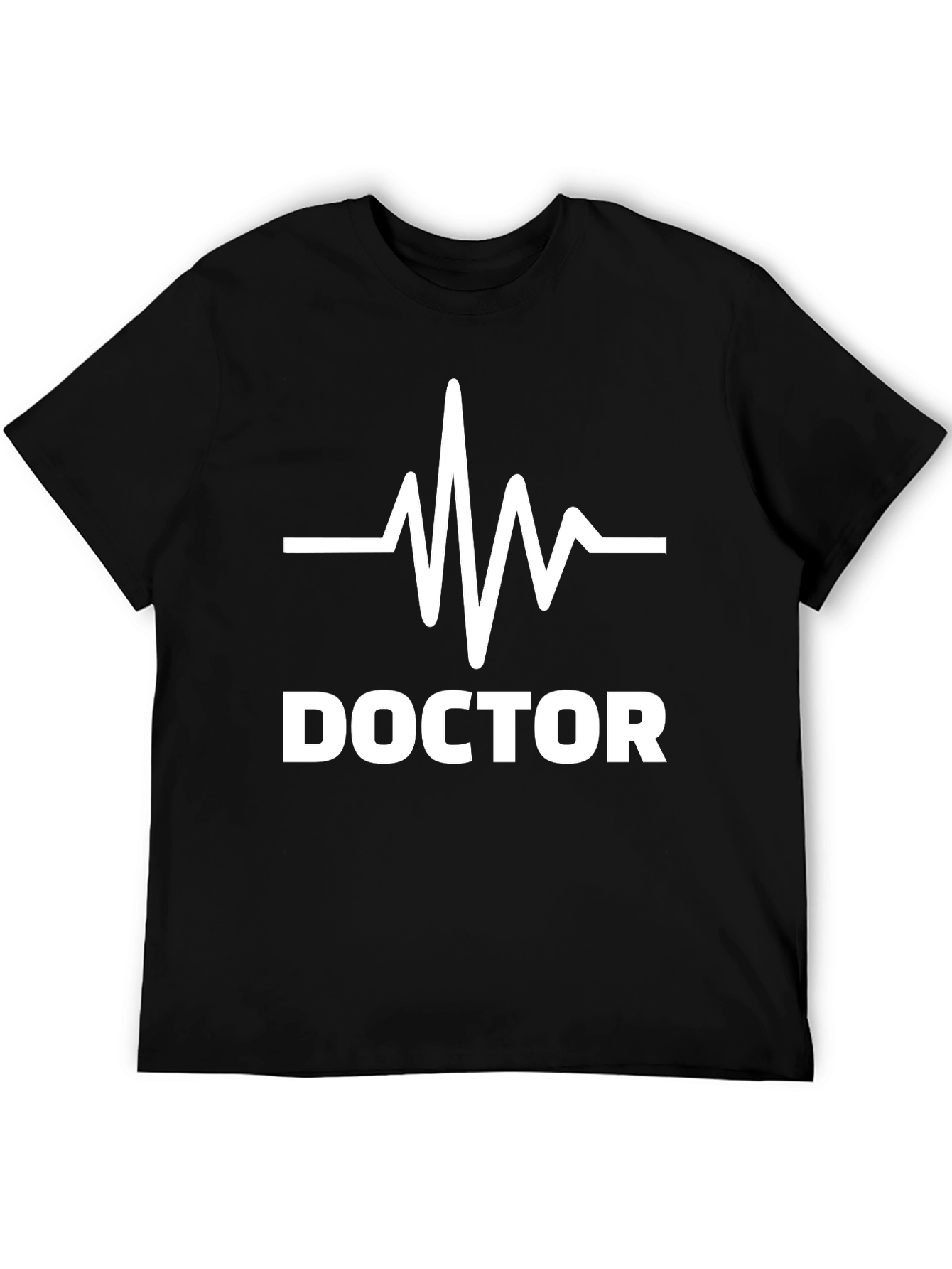 Doctor Heartbeat Graphic T-Shirt - Black