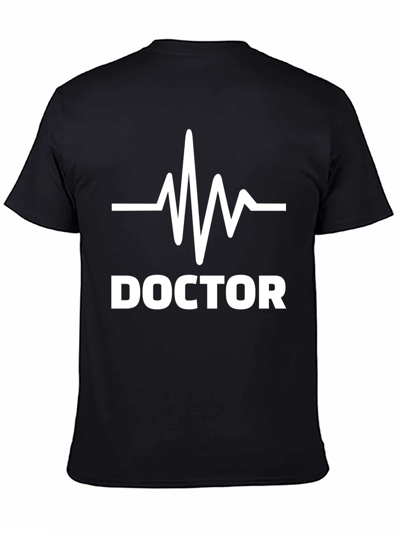 Doctor Heartbeat Graphic T-Shirt - Black