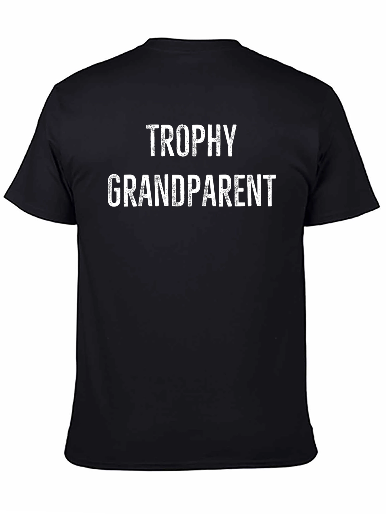 Trophy Grandparent Black Graphic Tee