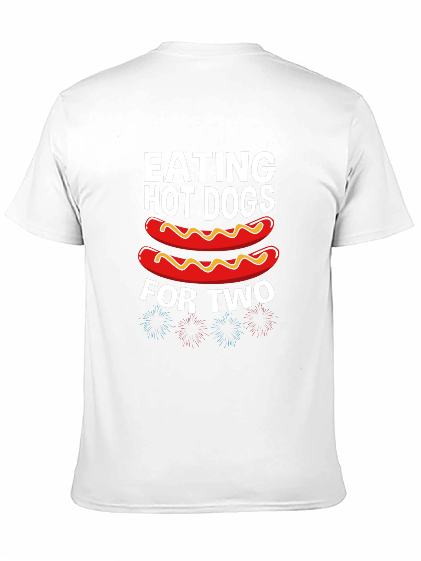 Eating Hot Dogs for Two Black T-Shirt