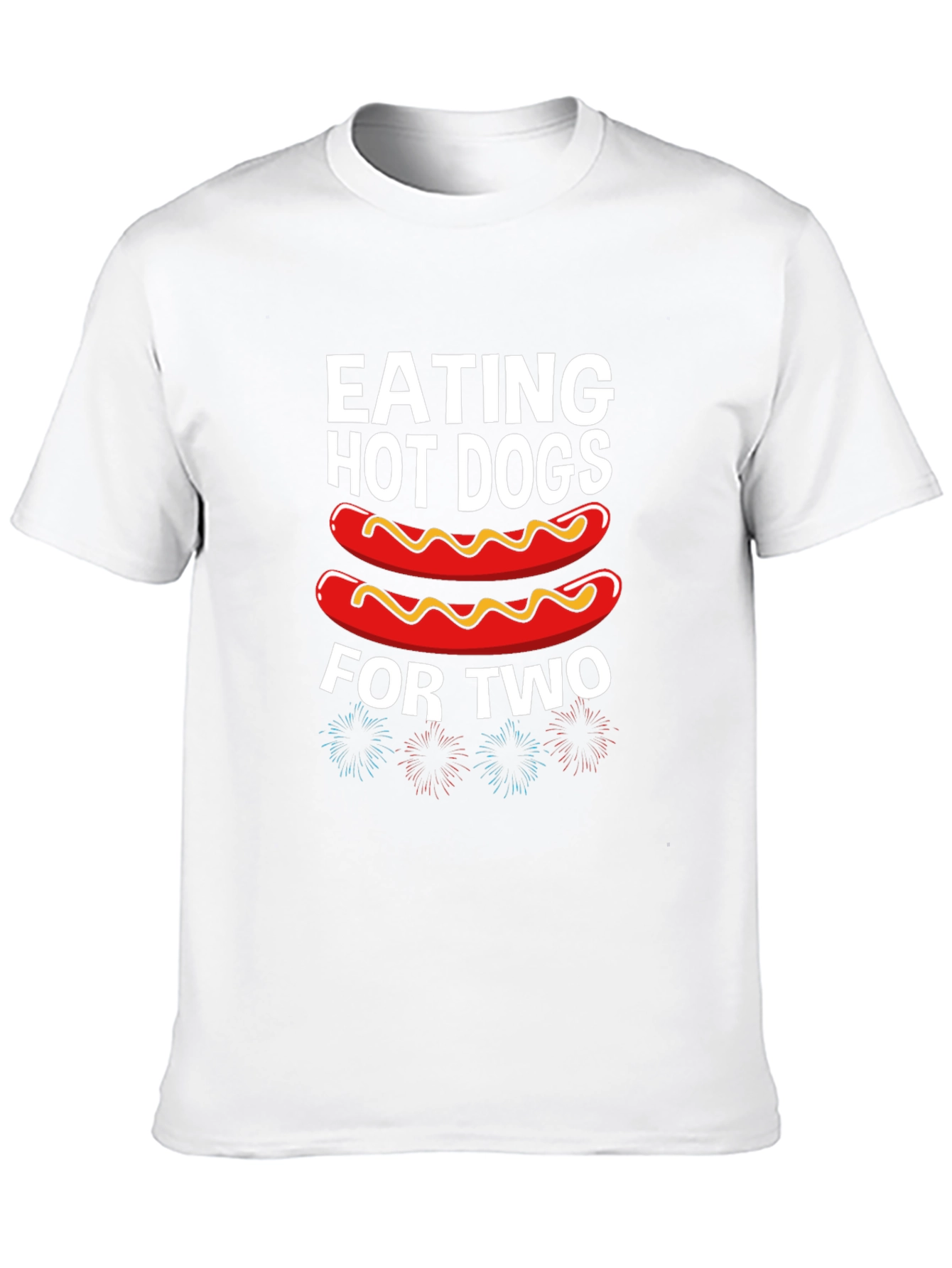Eating Hot Dogs for Two Black T-Shirt