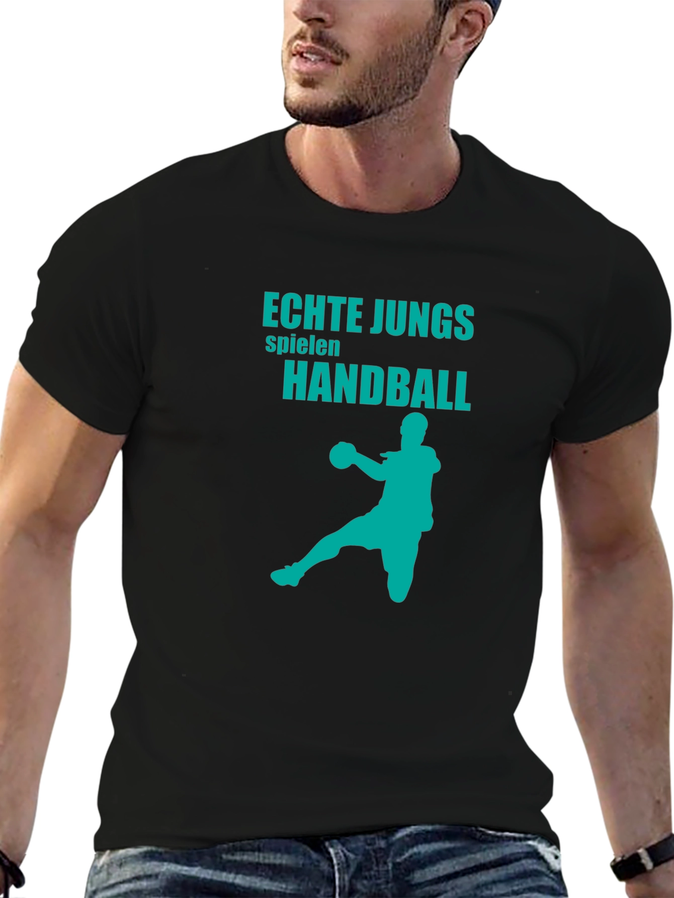 Echte Jungs Handball Graphic Tee