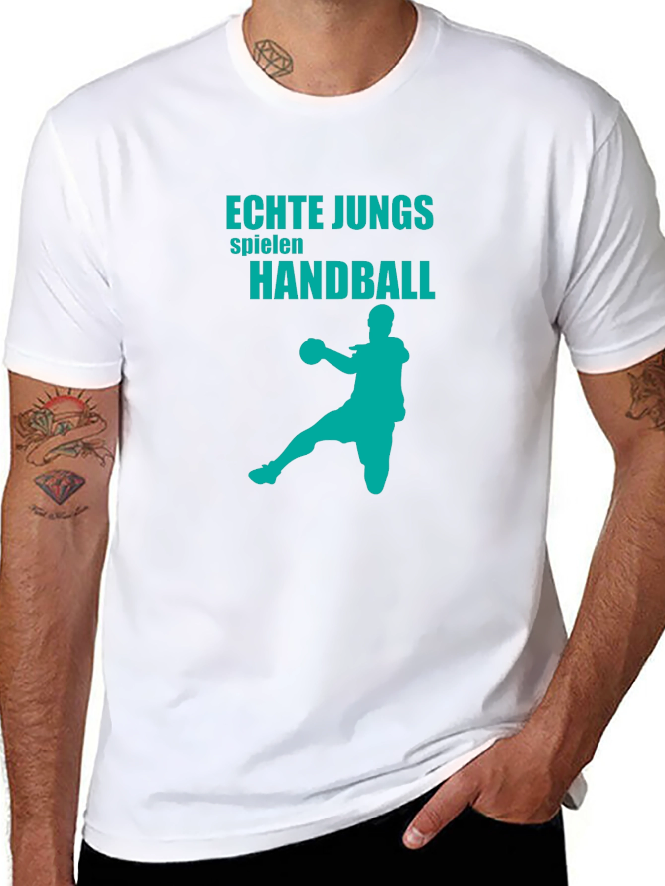 Echte Jungs Handball Graphic Tee