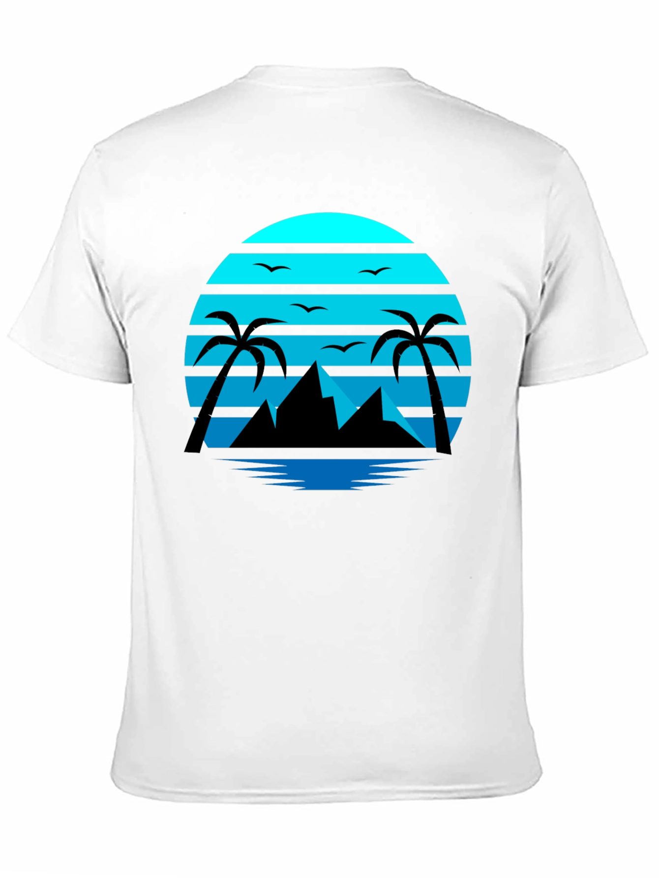 Tropical Sunset T-Shirt - Black