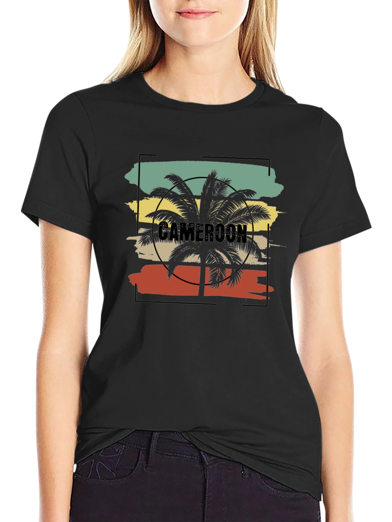 Cameroon Palm Tree T-Shirt - Tropical Vacation Tee