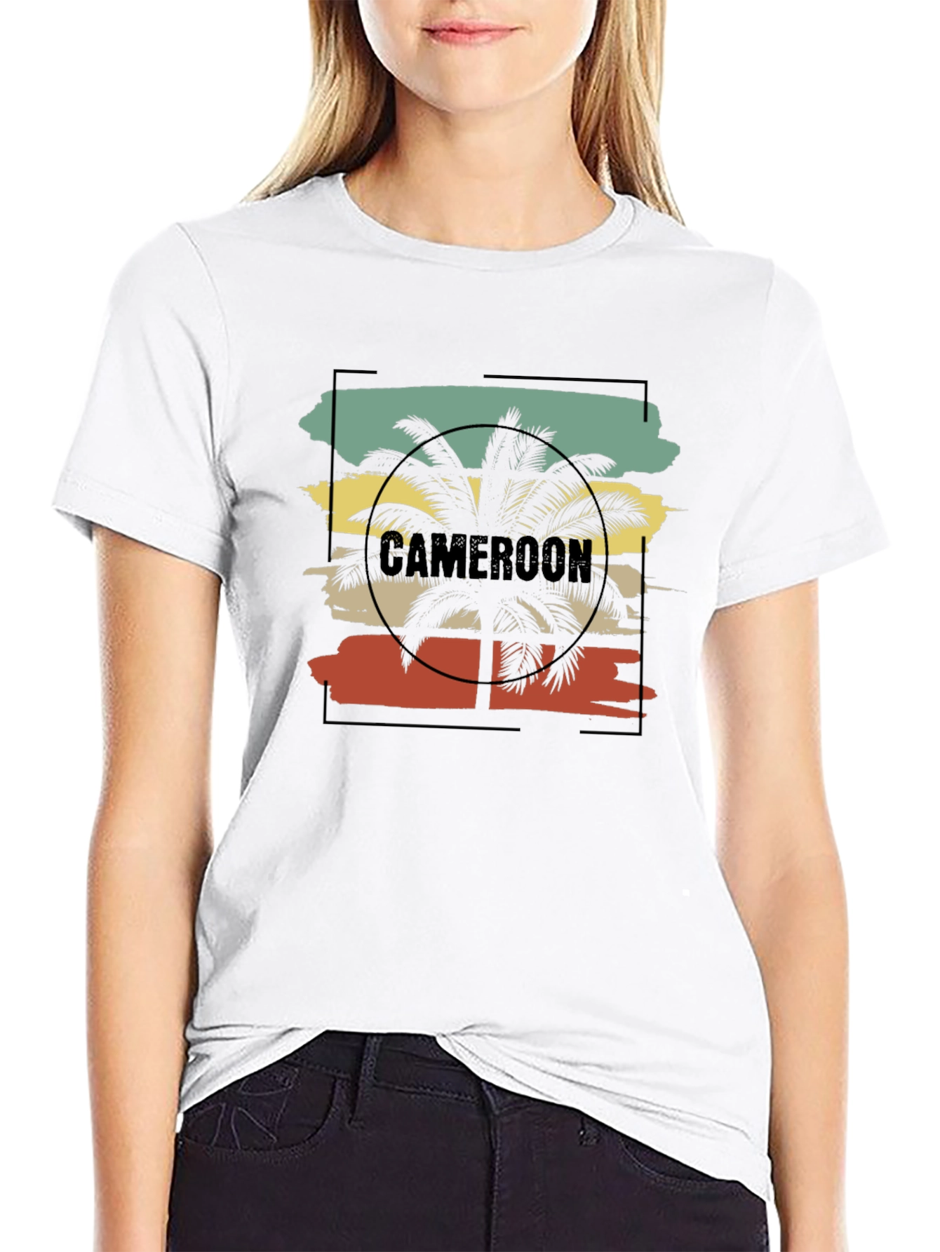 Cameroon Palm Tree T-Shirt - Tropical Vacation Tee