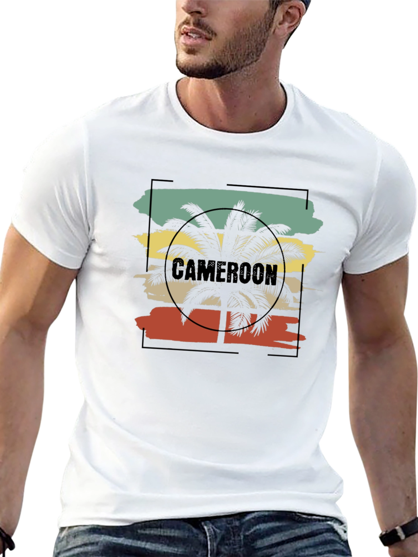 Cameroon Palm Tree T-Shirt - Tropical Vacation Tee