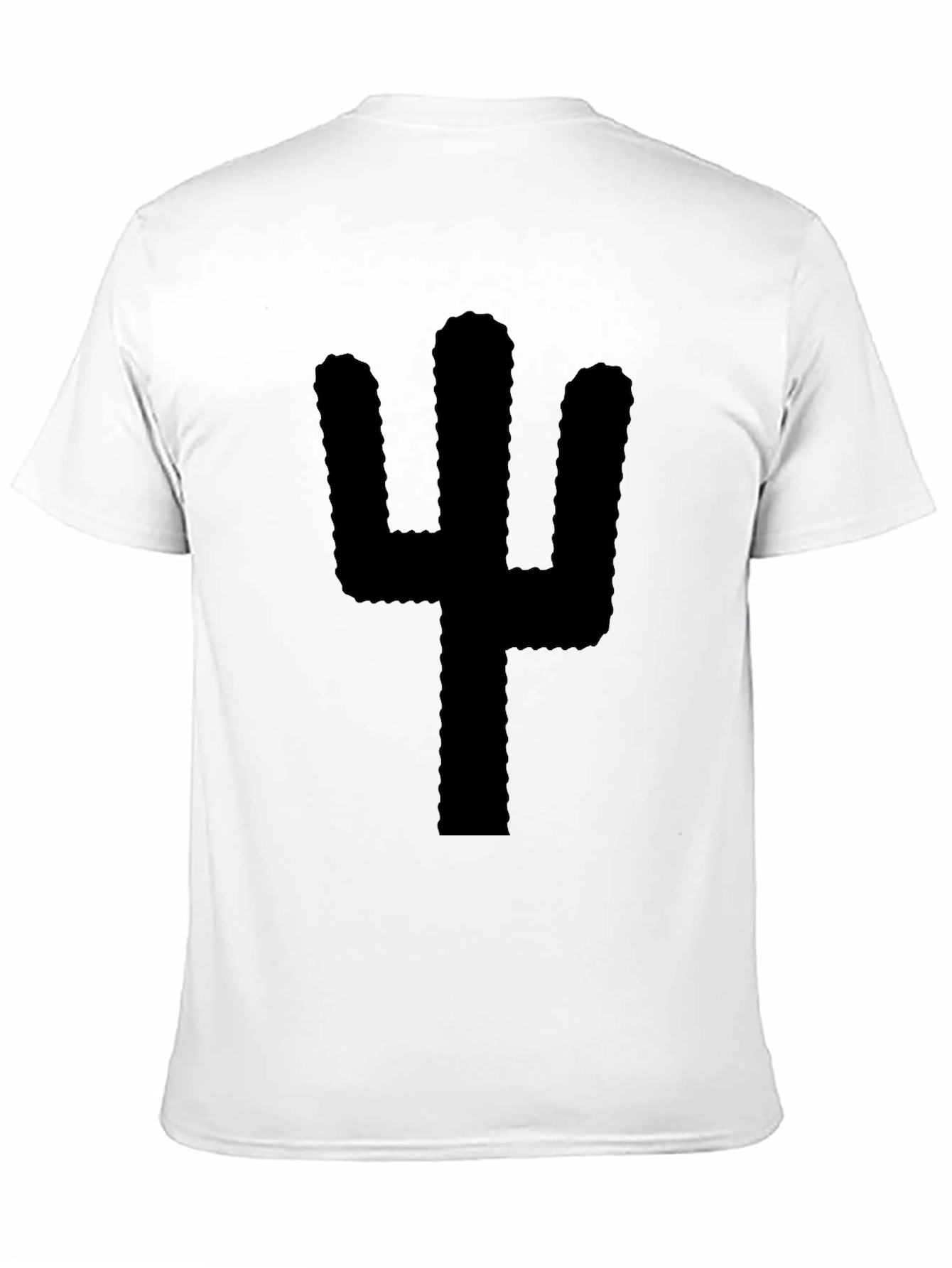 Black Cactus Graphic T-Shirt - Modern Desert Style