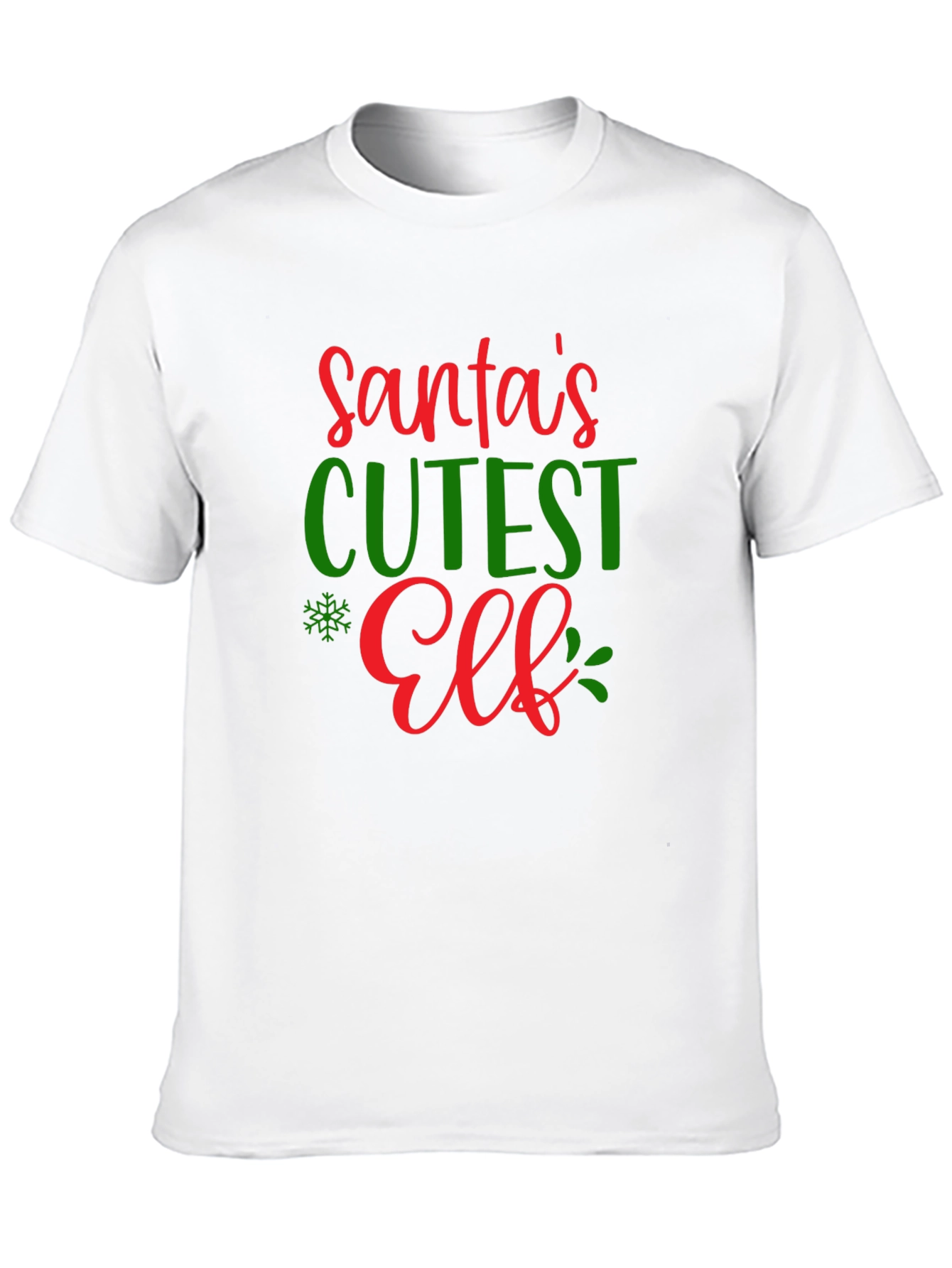 Santas Cutest Elf Christmas T-Shirt