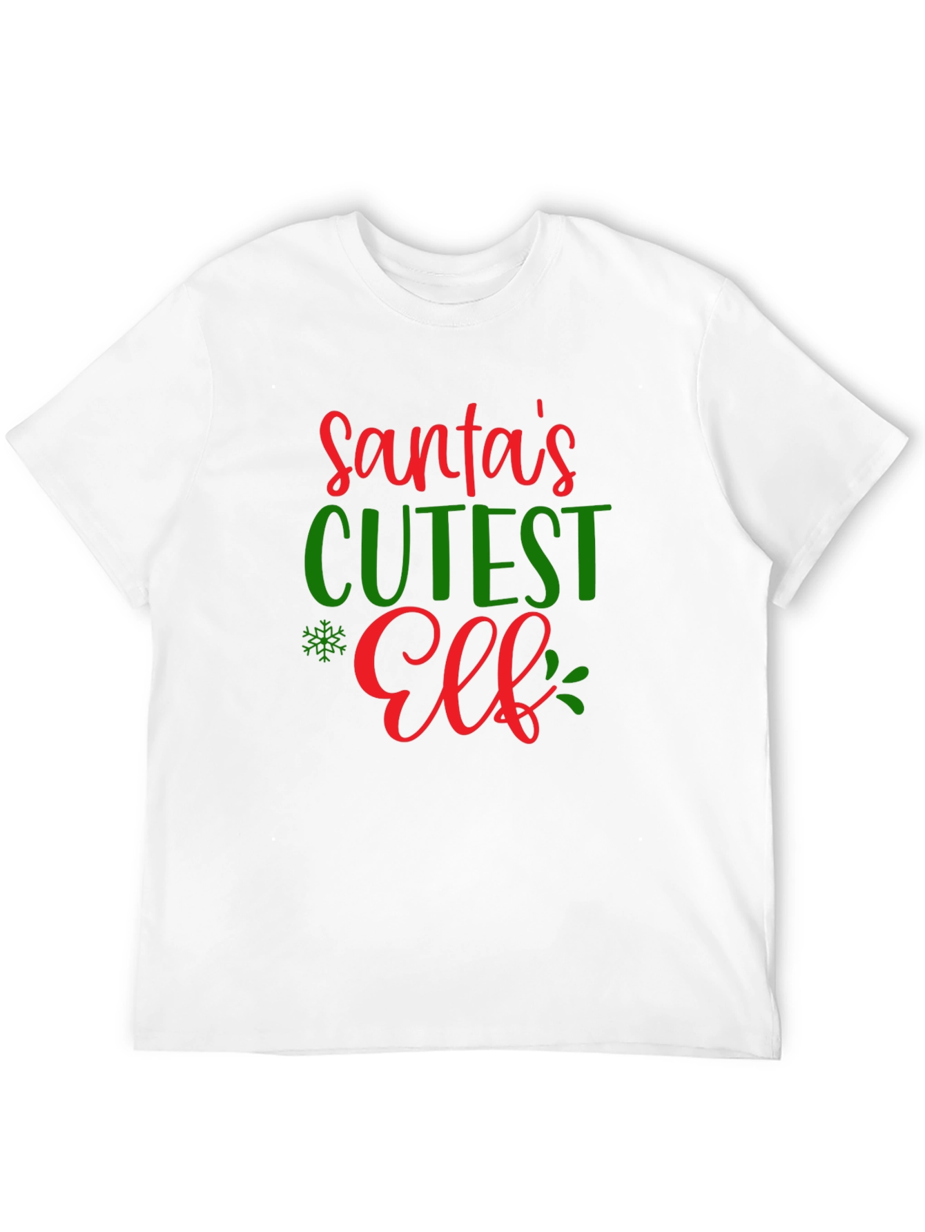 Santas Cutest Elf Christmas T-Shirt