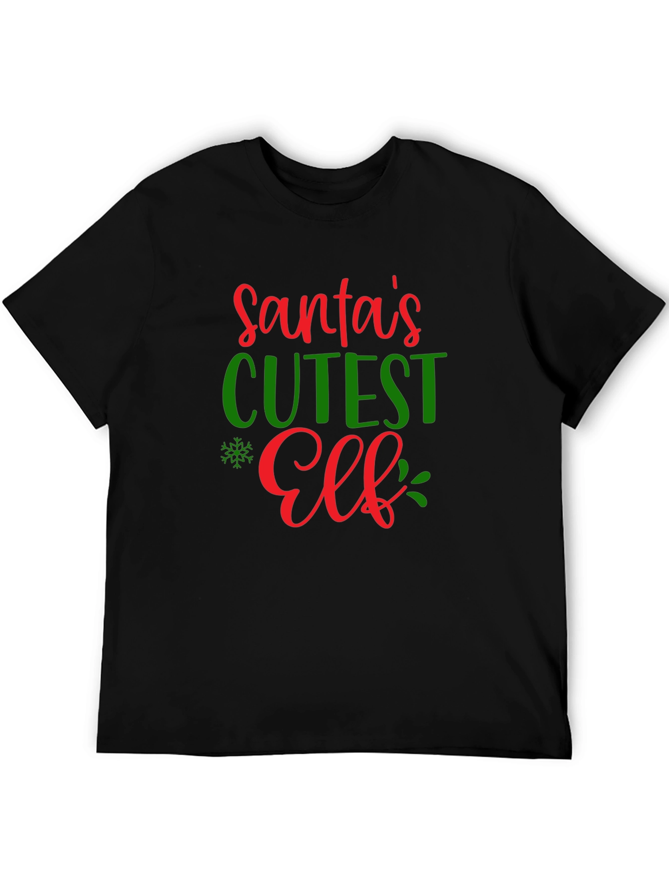 Santas Cutest Elf Christmas T-Shirt
